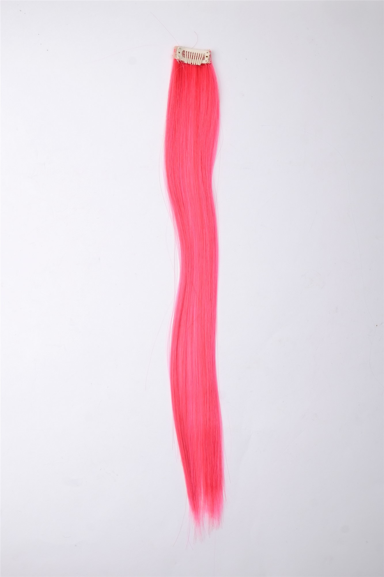 glatte Extensions Rot-Pink-Mix 45 cm lang