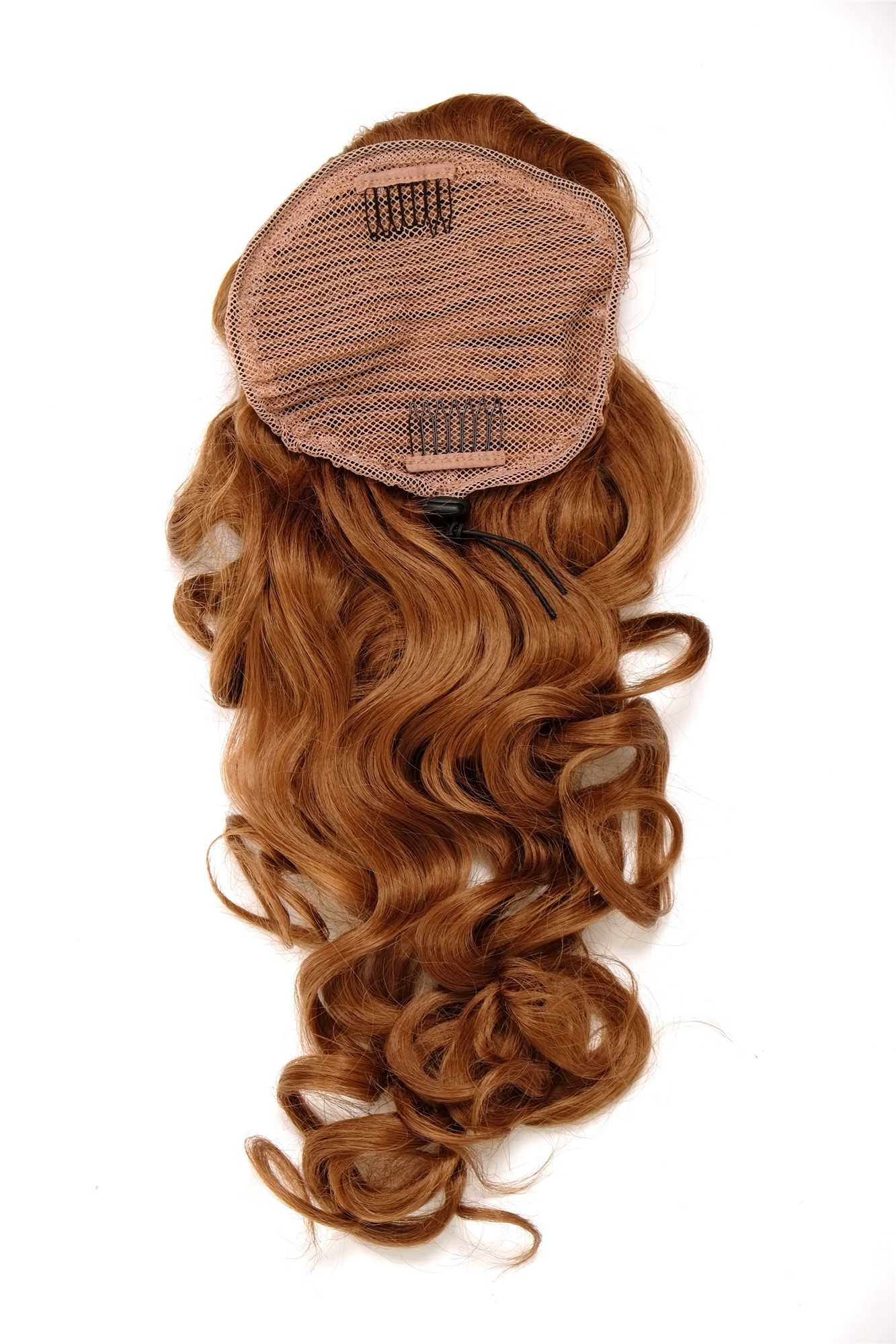 Hairpiece PONYTAIL with combs and elastic draw string curly voluminous very long copper brown 23 ", view 2, WIG ME UP: Your Perücken Online Shop Ponytails, copper brown, curled, long
