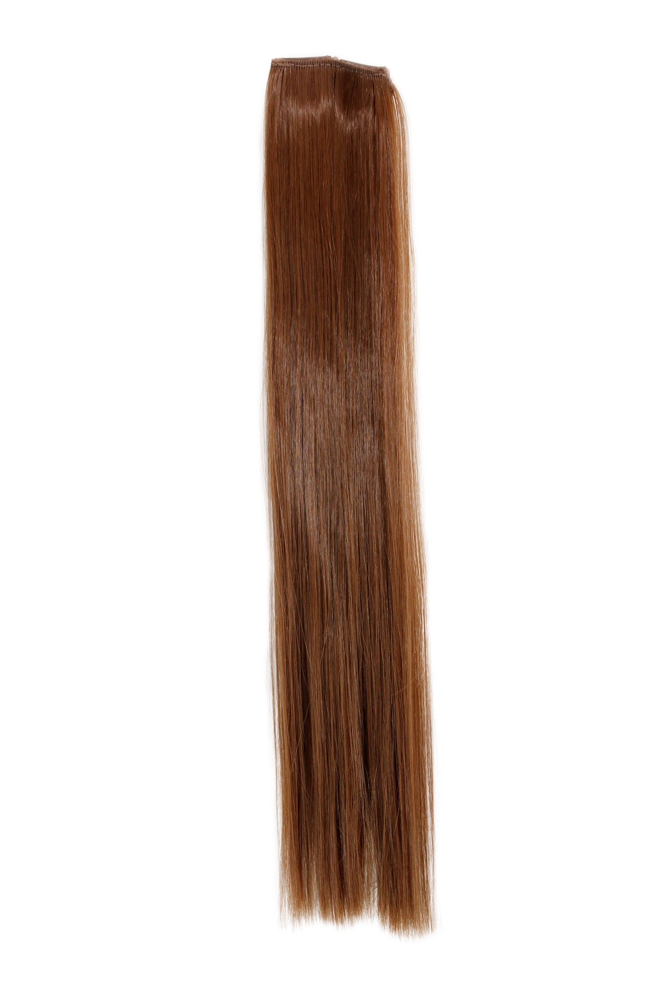 glatte Extensions Mittelbraun 45 cm lang