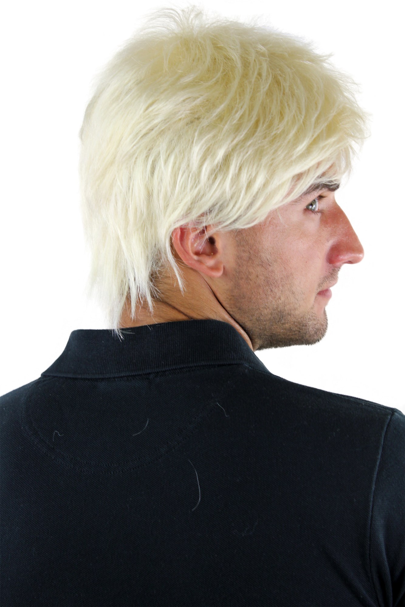 Quality Wigs, Men, platinum blonde, straight, short