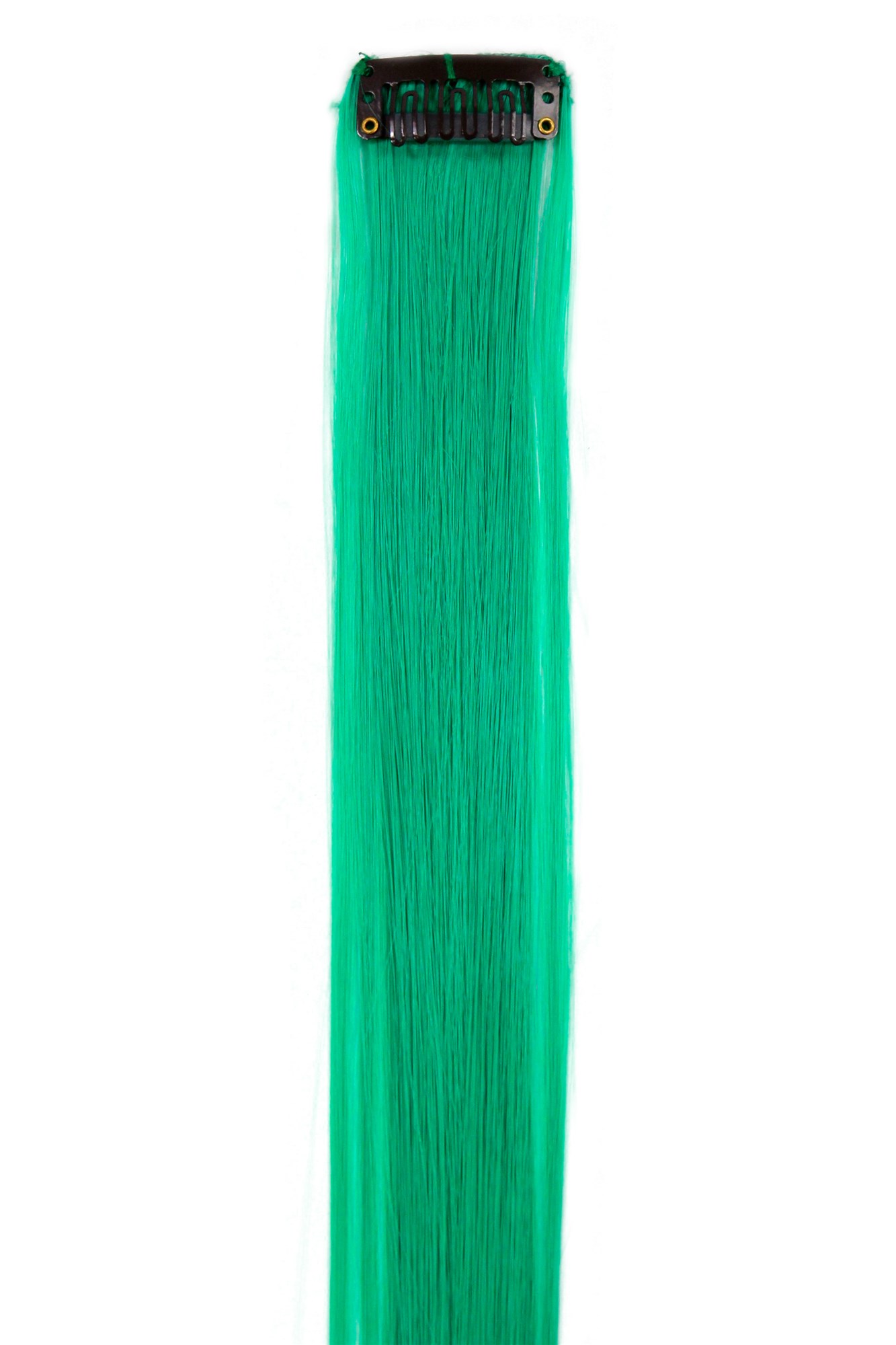 glatte Extensions Neon-Grün 52 cm lang