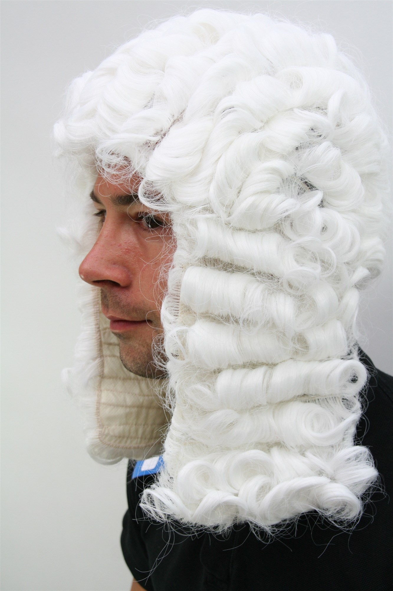 Party/Fancy Dress/Halloween WIG men women unisex WHITE baroque LORD JUDGE aristocrat PW0171-P60, view 2, WIG ME UP: Your Perücken Online Shop Party Wig, Men, White, curled, shoulder-length