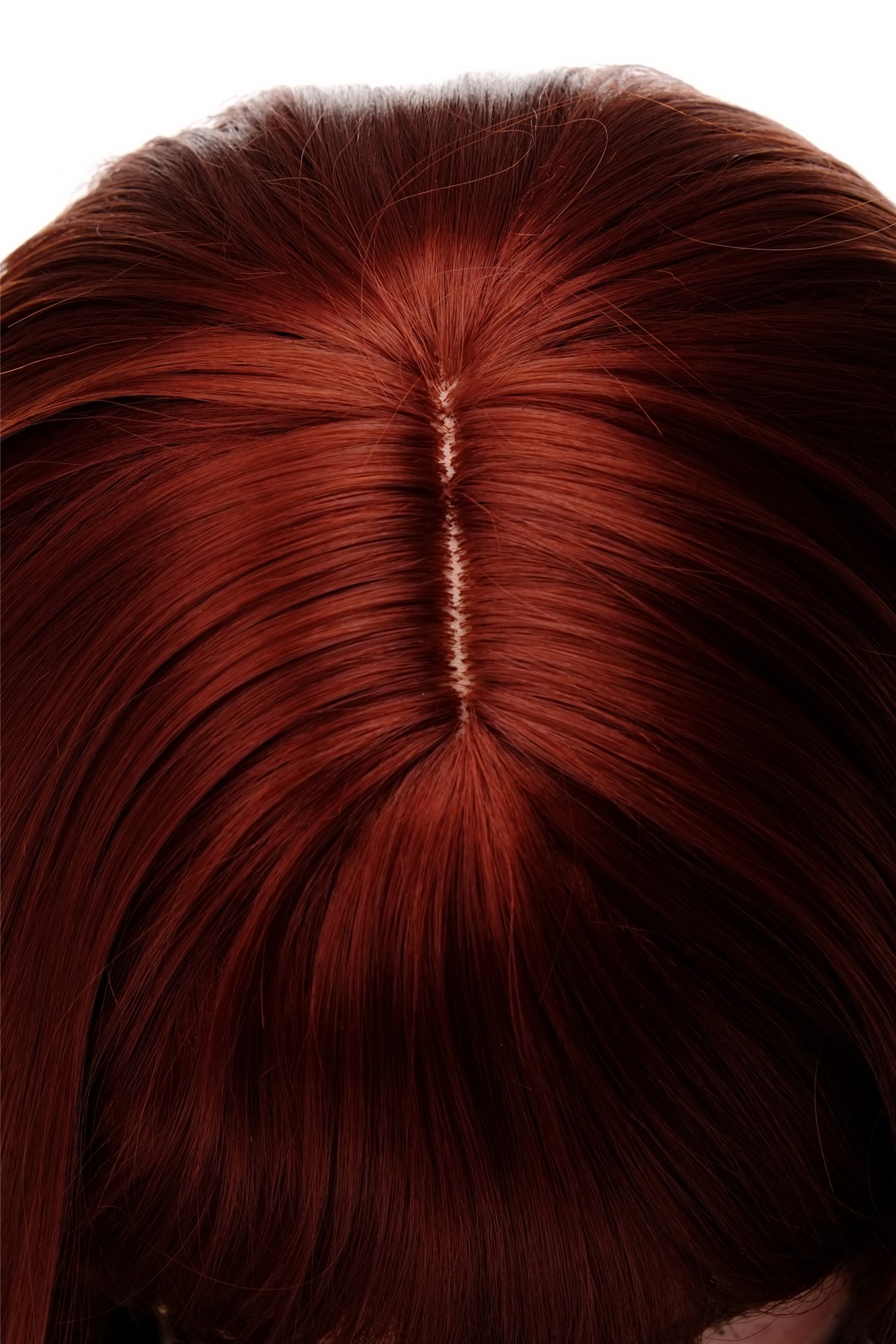Lady women wig medium long straight sleek fringe bangs dark copper red 3280, view 5, WIG ME UP: Your Perücken Online Shop Quality Wigs, Ladies, copper, straight, long