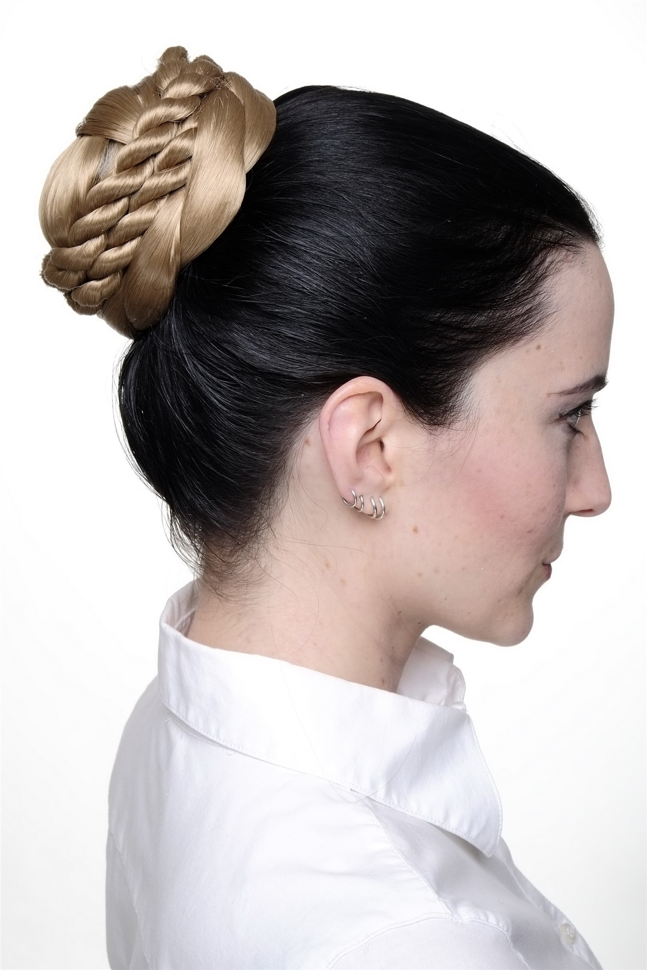 Dutt geflochten Blond TC2041-22, Ansicht 2, WIG ME UP: Ihr Perücken Online Shop geflochtener Dutt Haarteil Blond