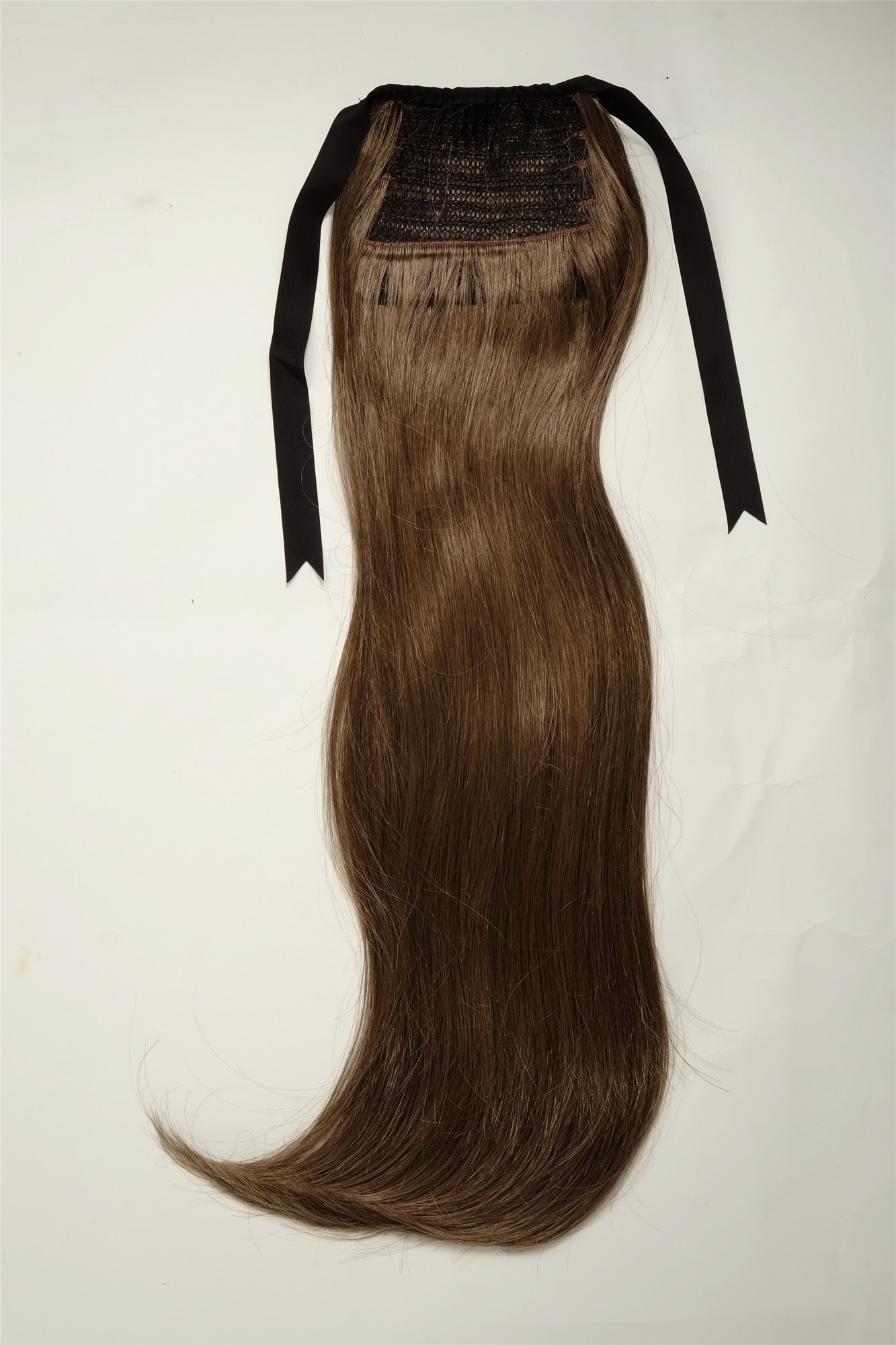 Hairpiece PONYTAIL (comb & ribbon wrap-around system) extension full volume long straight brown, view 3, WIG ME UP: Your Perücken Online Shop Ponytails, dark golden brown, straight, long