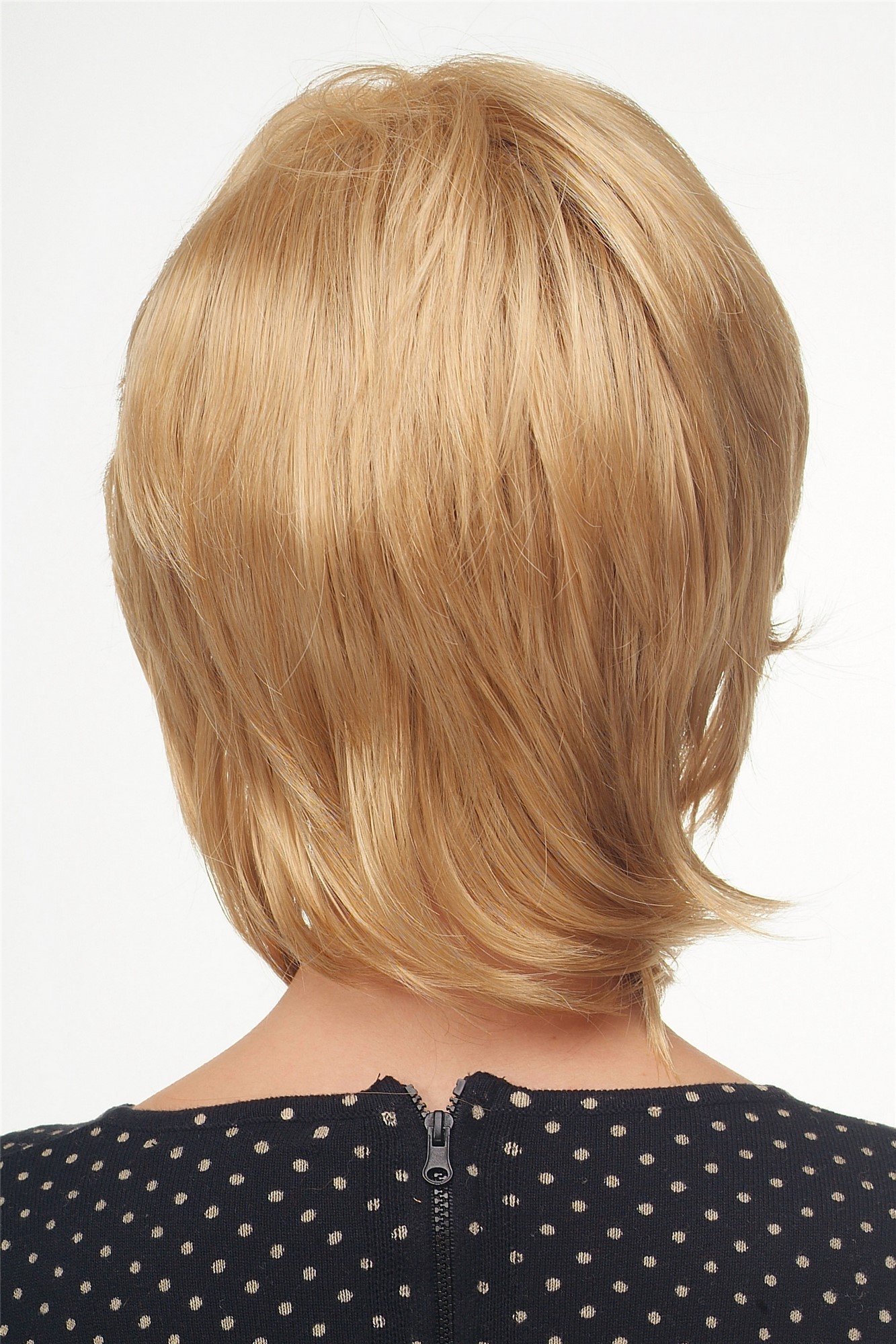 hochwertige Qualitätsperücken, Damenperücke Goldblond toupiert Volumen Modell: AL-844, Ansicht 4, WIG ME UP: Ihr Perücken Online Shop glatte Tressen-Perücke Goldblond kurze Haare für Damen