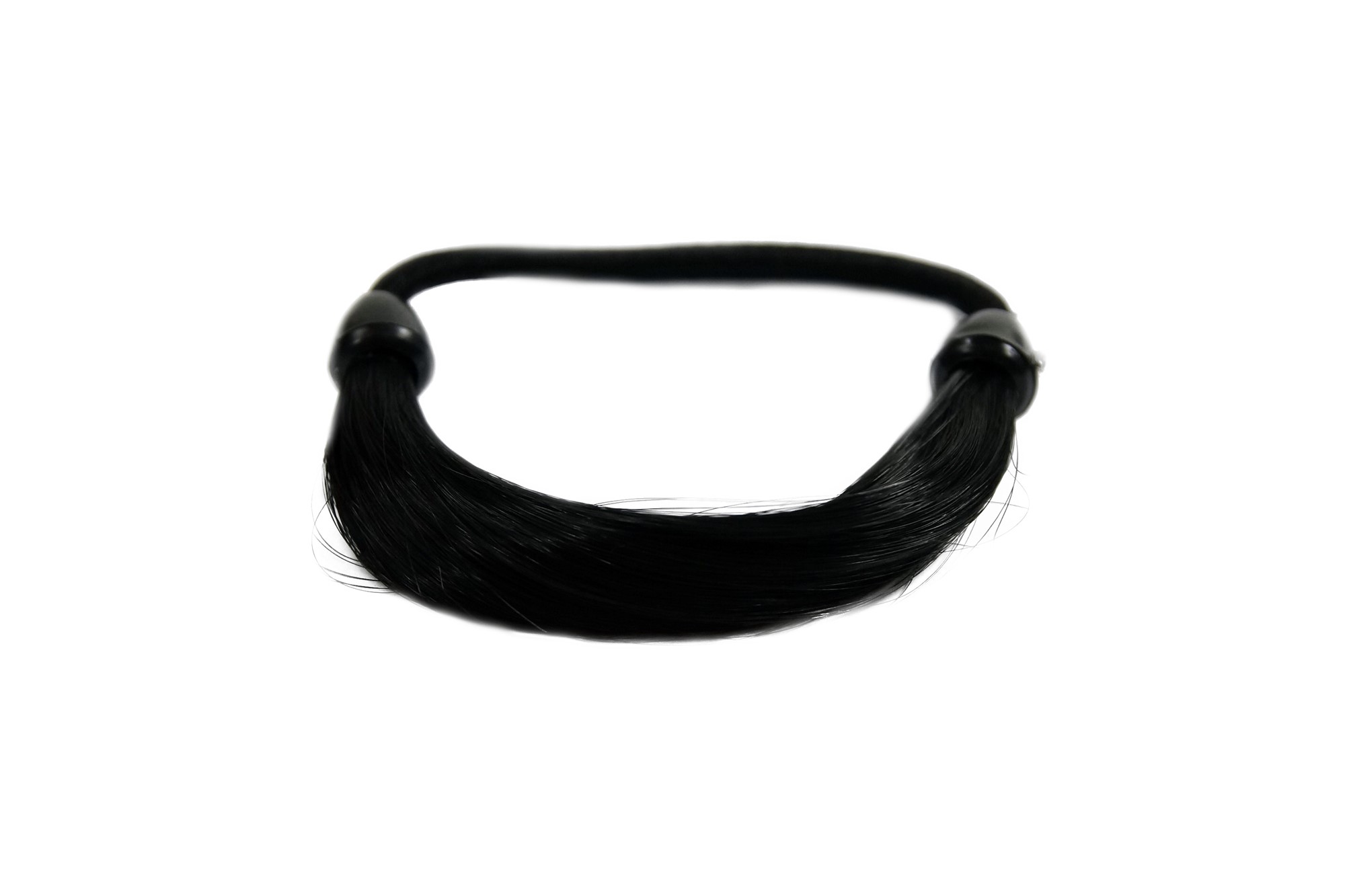 Scrunchie glatt Schwarz 8 cm