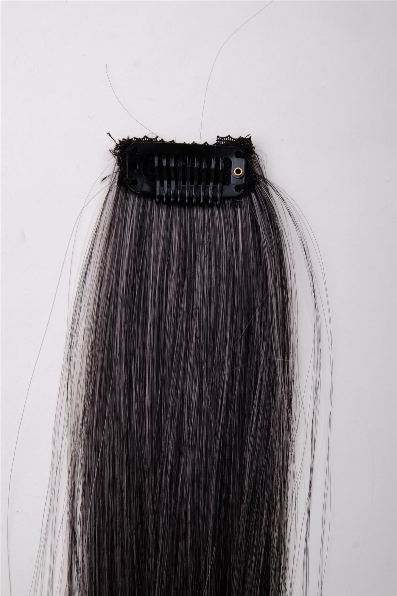 1 Clip-In Extension Strähne glatt 45 cm Rosa-Schwarz-Mix YZF-P1S18-1BT2333, Ansicht 3, WIG ME UP: Ihr Perücken Online Shop glatte Extensions Rosa-Schwarz-Mix Schwarzrosa 45 cm lang