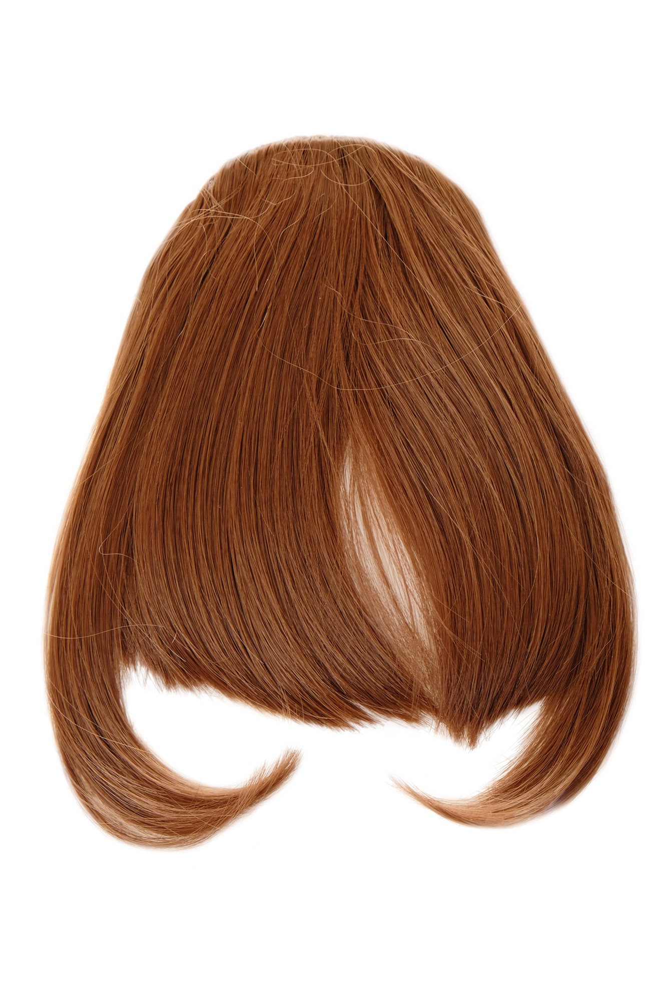 Clip-In Bang, Medium Rust Brown, straight, short