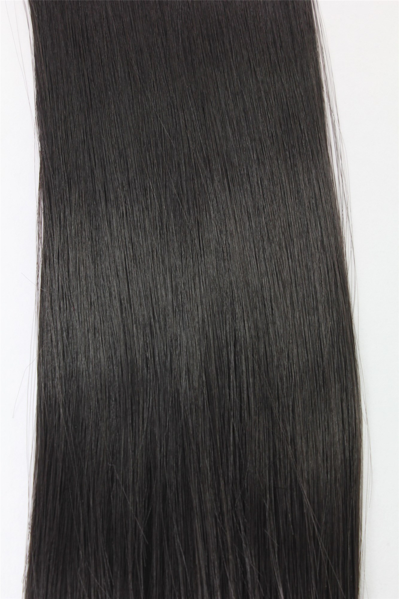 glatte Extensions Dunkelbraun 40 cm lang