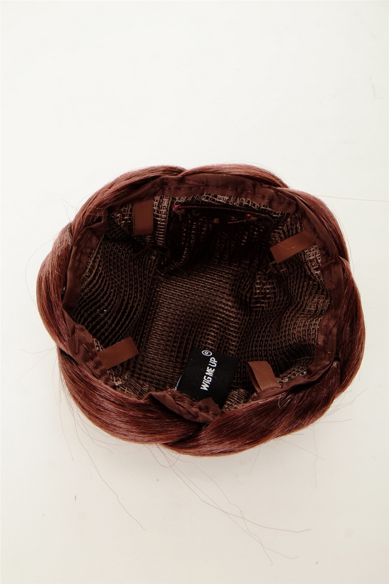 Dutt Haarknoten aufwendig geflochten Rostbraun N672-35, Ansicht 4, WIG ME UP: Ihr Perücken Online Shop geflochtener Dutt Haarteil Rostbraun