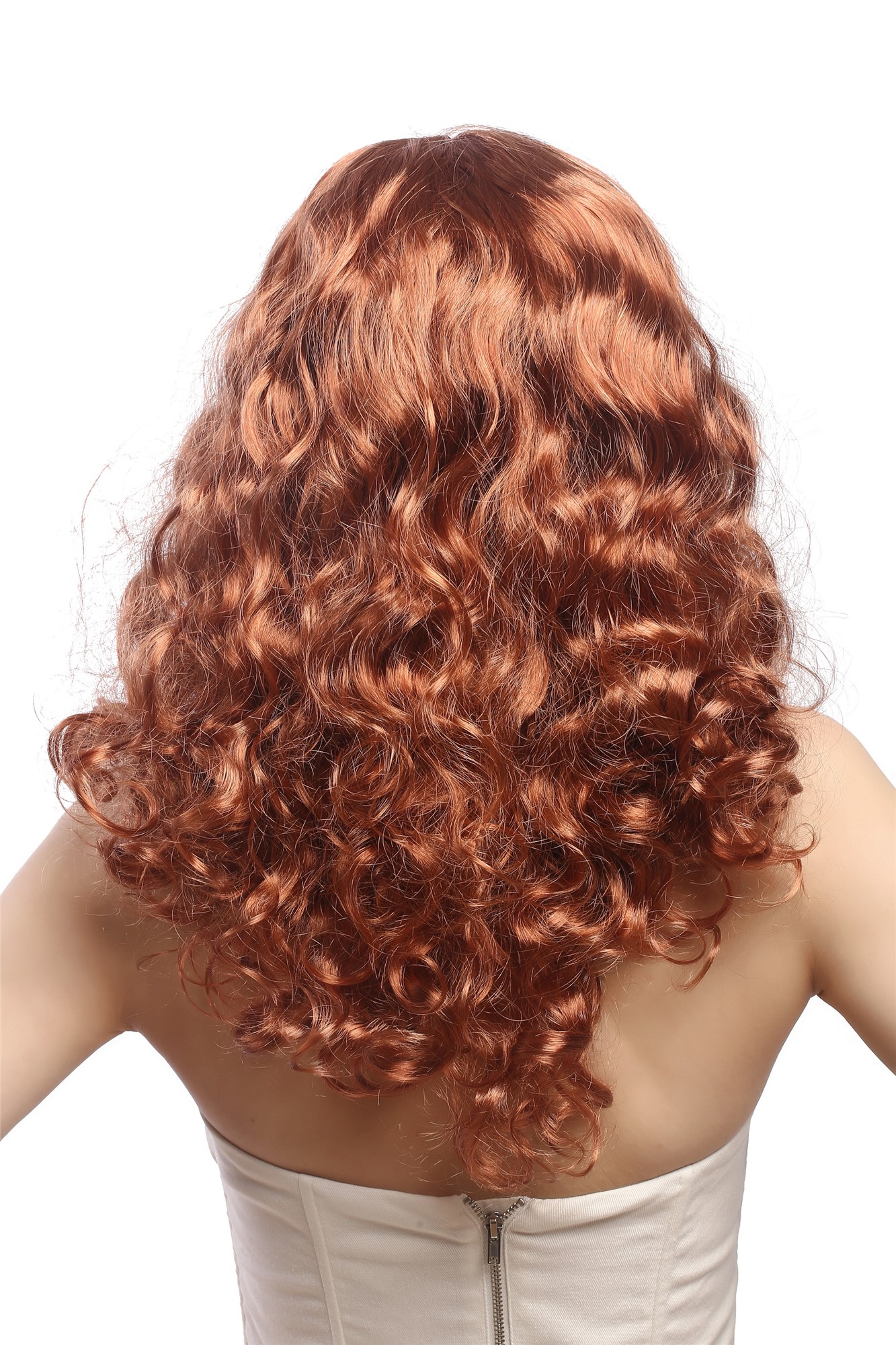 Party Wig, Ladies, Red, wavy, long