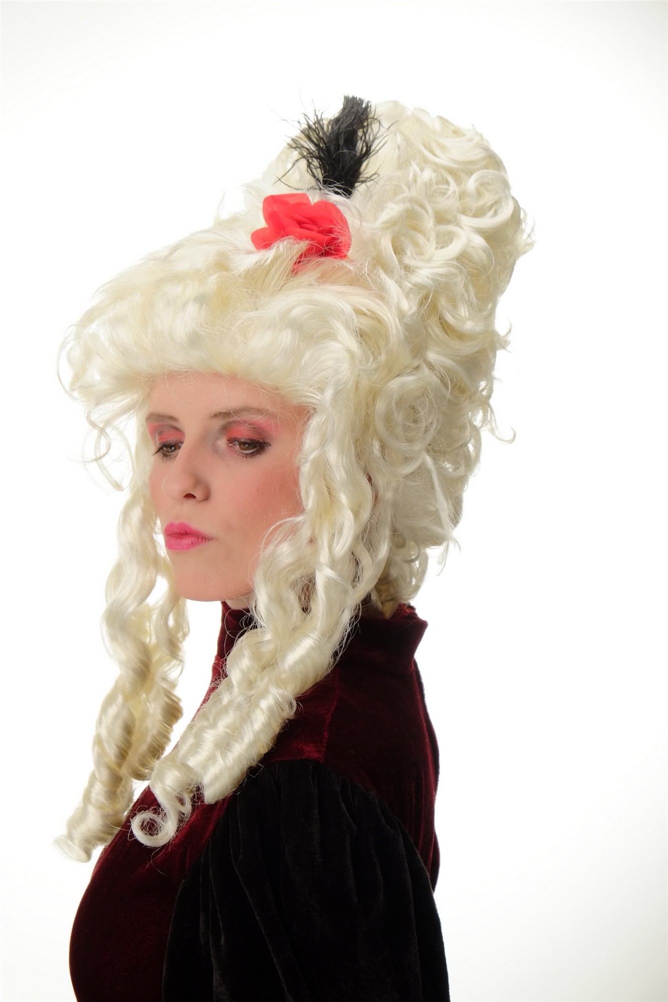 Lady Party Wig Baroque huge Beehive Platinum Blond curls Marie Antoinette PT0045, view 5, WIG ME UP: Your Perücken Online Shop Party Wig, Ladies, Blonde, curled, long