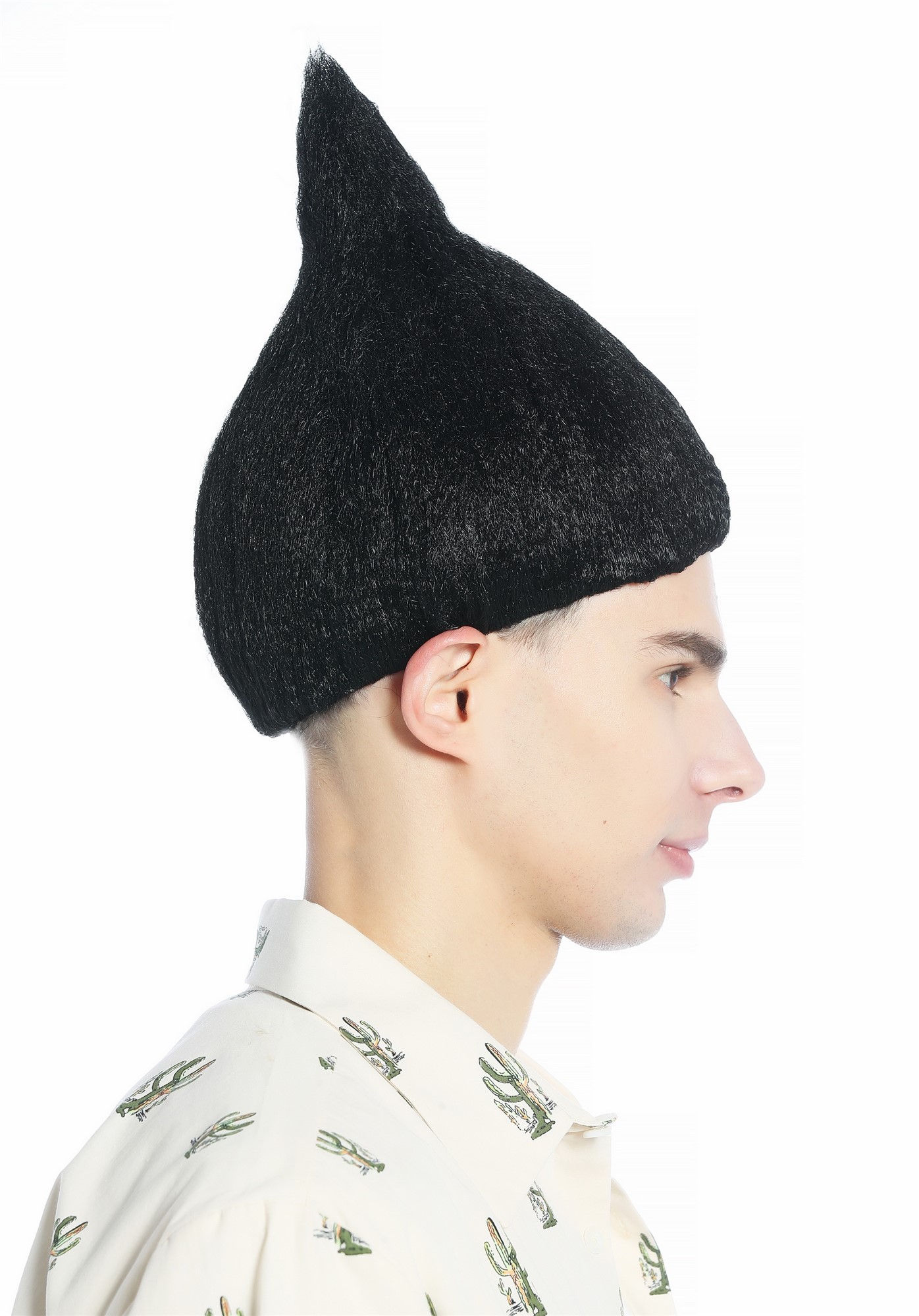 günstige Party Perücke, Perücke schwarz toupiert Troll Puck CW-057-P103, Ansicht 6, WIG ME UP: Ihr Perücken Online Shop wellige Party Perücke Schwarz kurze Haare Unisex