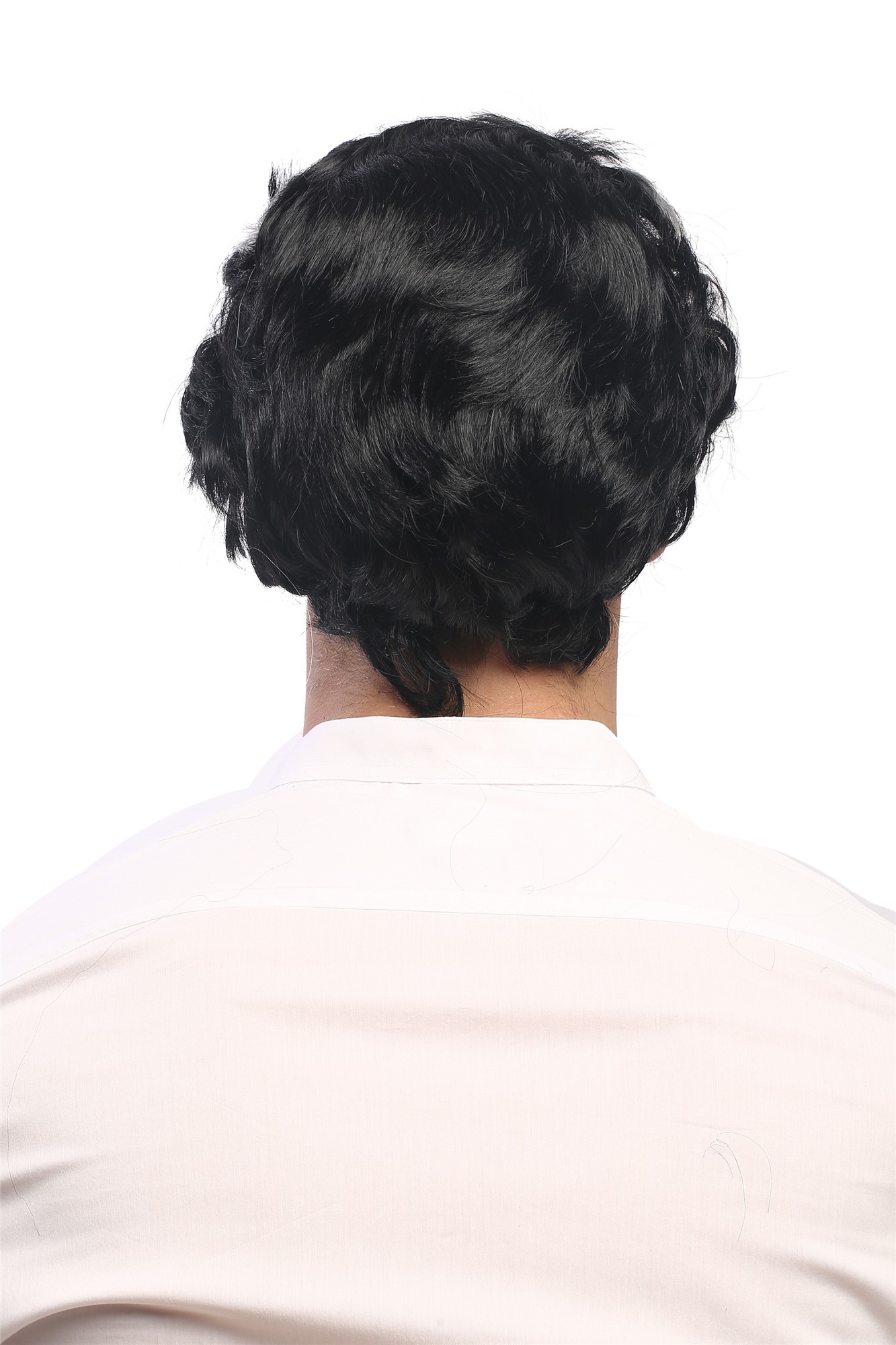 XH-820-ZA103-ZA68A Men Party Wig Halloween short black & grey streaked Vampire Count Dracula, view 3, WIG ME UP: Your Perücken Online Shop Party Wig, Men, Black, straight, short