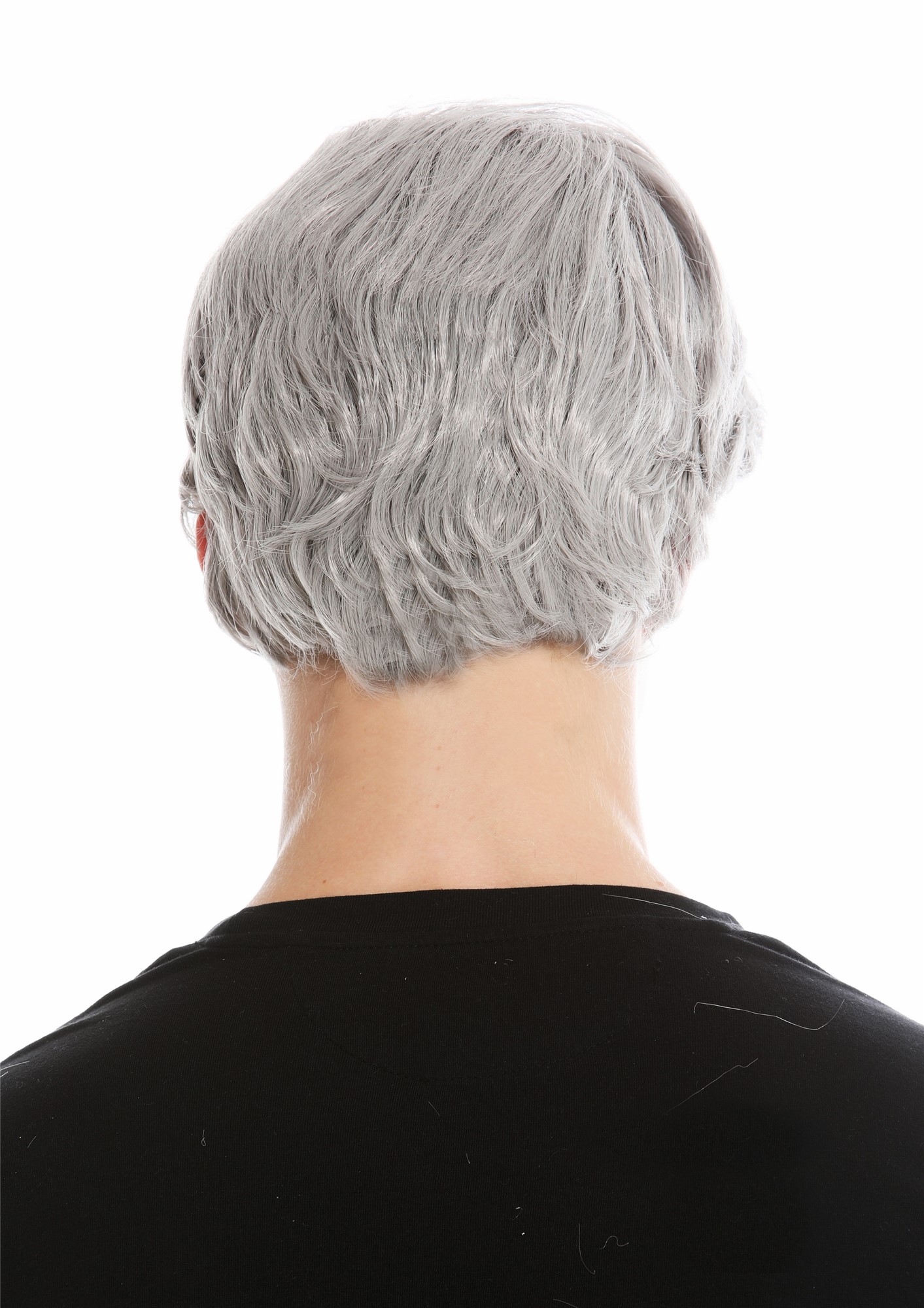 Party Wig, Men, light gray, wavy, shoulder-length