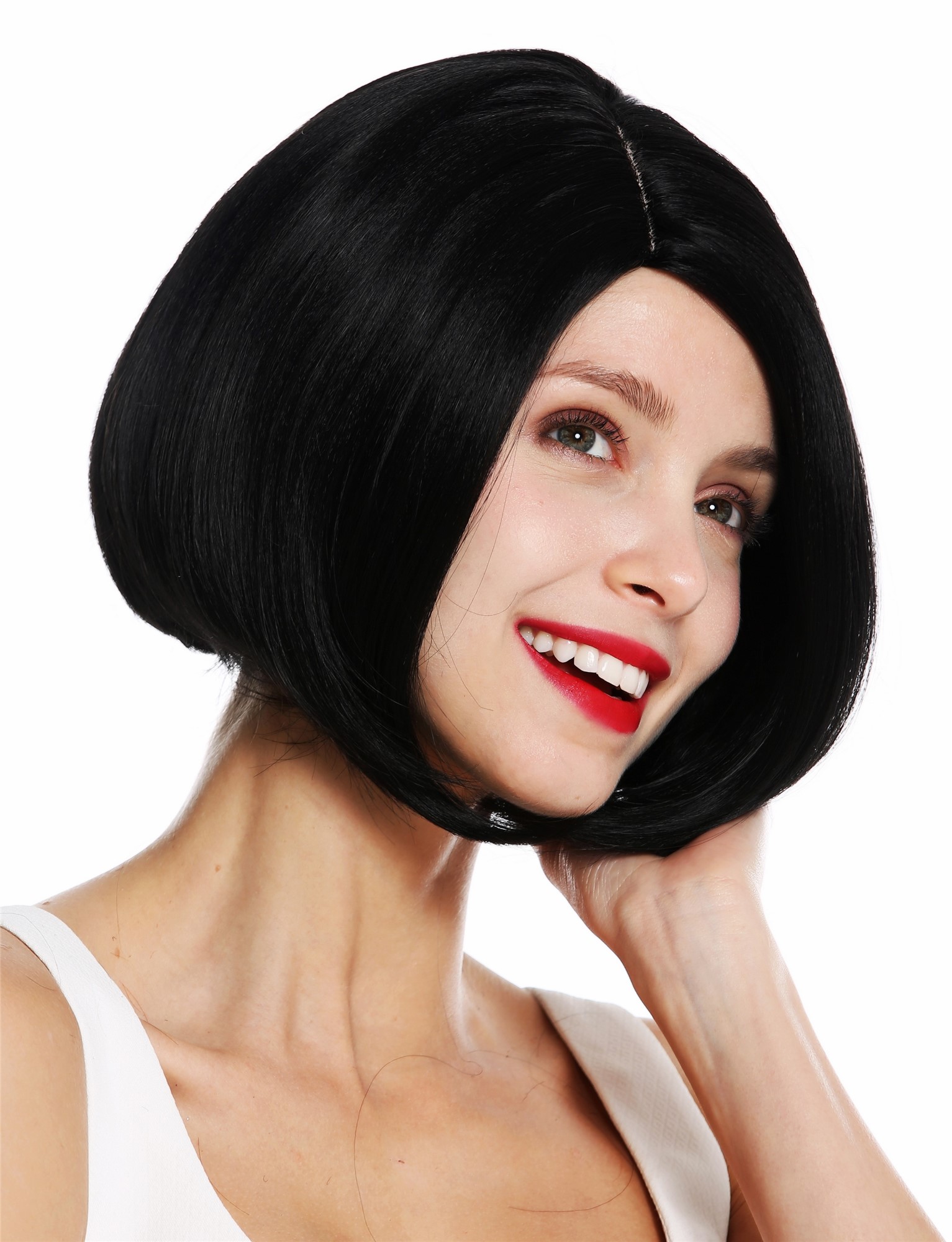 Quality Wigs, Ladies, velvet black, straight, short