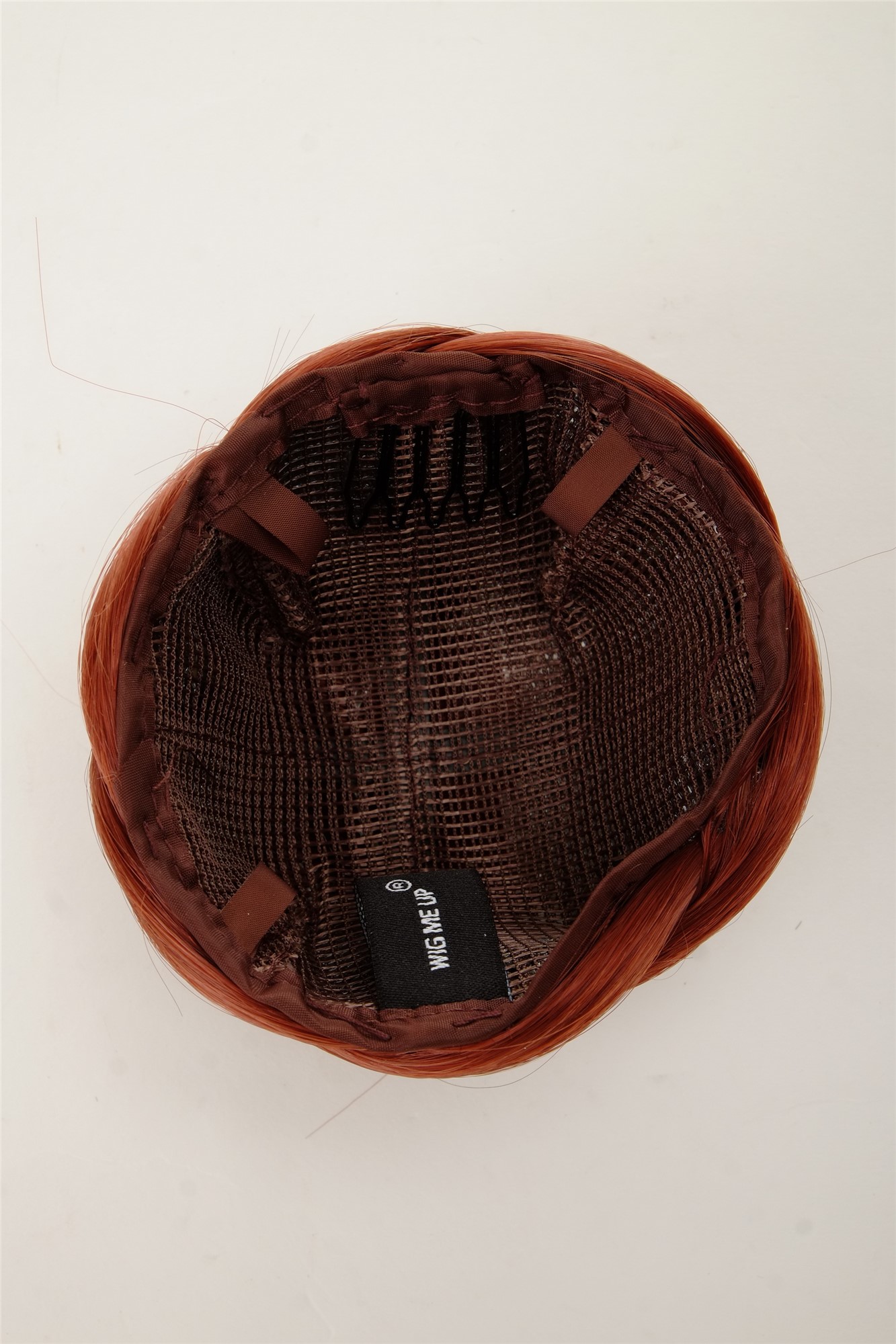 Haarknoten Haarteil Dutt geflochten Kupferrot Q399D-350, Ansicht 3, WIG ME UP: Ihr Perücken Online Shop geflochtener Dutt Haarteil Kupferrot