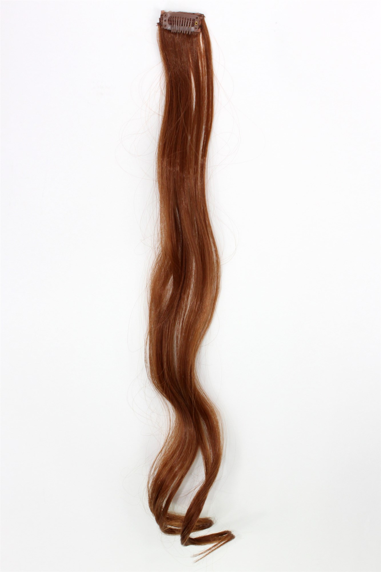 wellige Extensions Rotbraun 63 cm lang