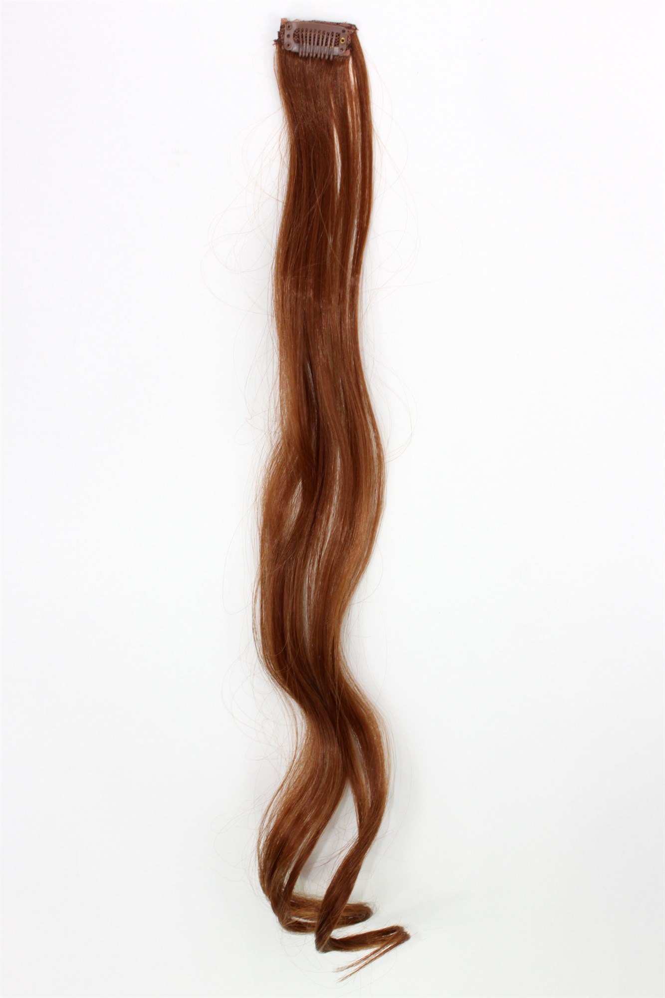 1 Clip Extension Strähne wellig 65 cm Rot-Braun YZF-P1C25-30, Ansicht 2, WIG ME UP: Ihr Perücken Online Shop wellige Extensions Rotbraun 63 cm lang