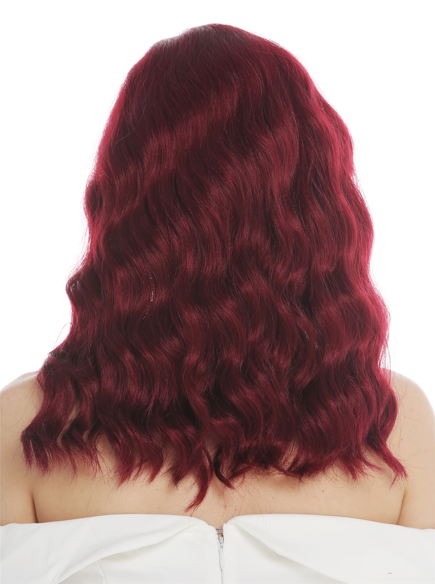 Lady wig long parting wavy waved classy 1930's Hollywood diva garnet red VK-58, view 6, WIG ME UP: Your Perücken Online Shop Quality Wigs, Ladies, garnet red, wavy, shoulder-length