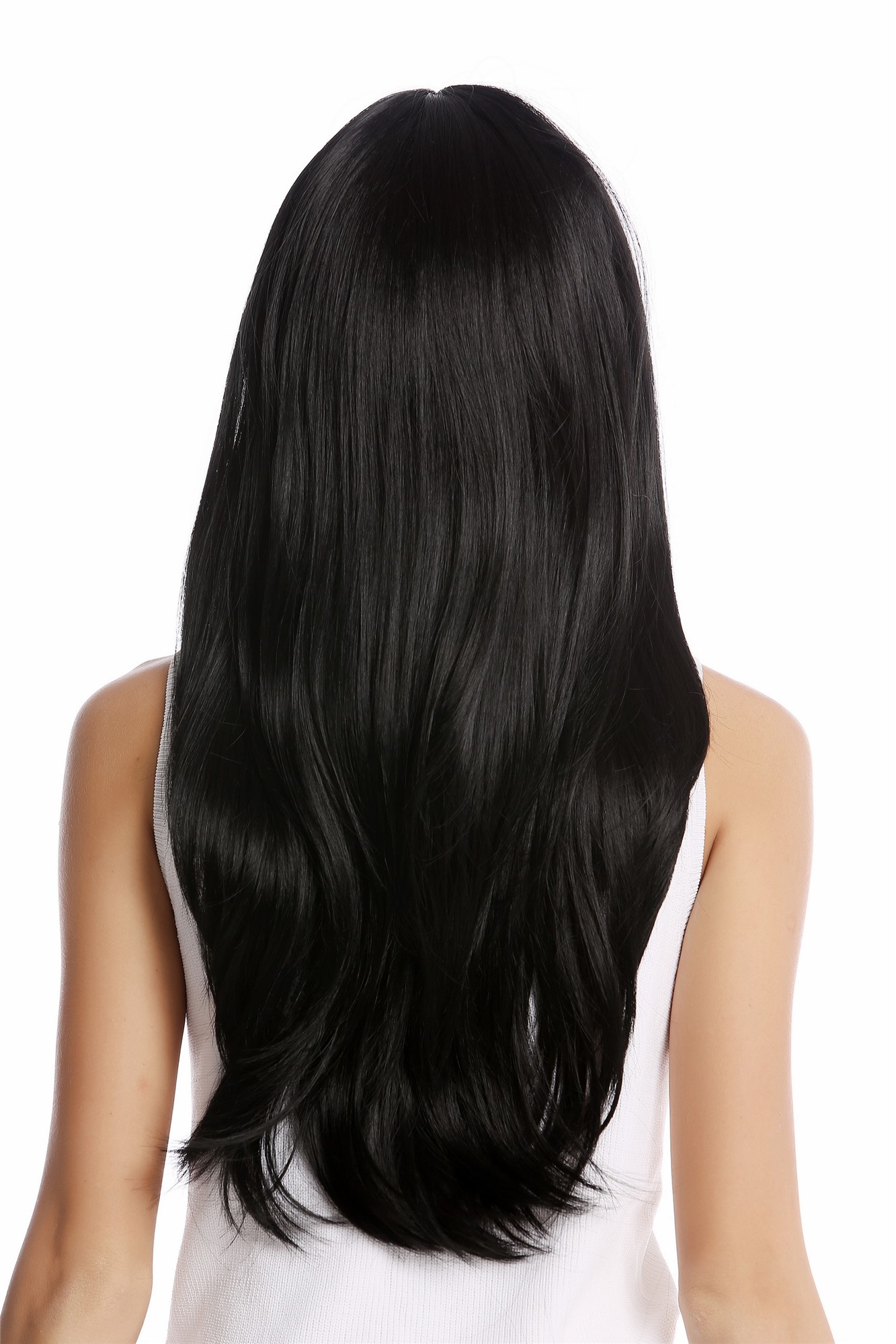 GF-W2274-1 Lady  Wig black long straight sexy bangs, view 3, WIG ME UP: Your Perücken Online Shop Quality Wigs, Ladies, Black, straight, long