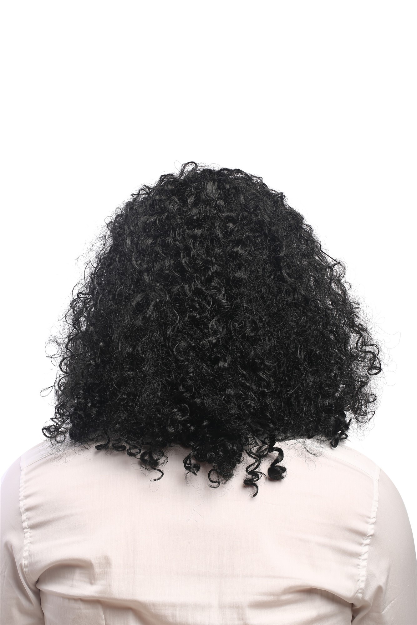 Party Wig, Unisex, Black, curled, long