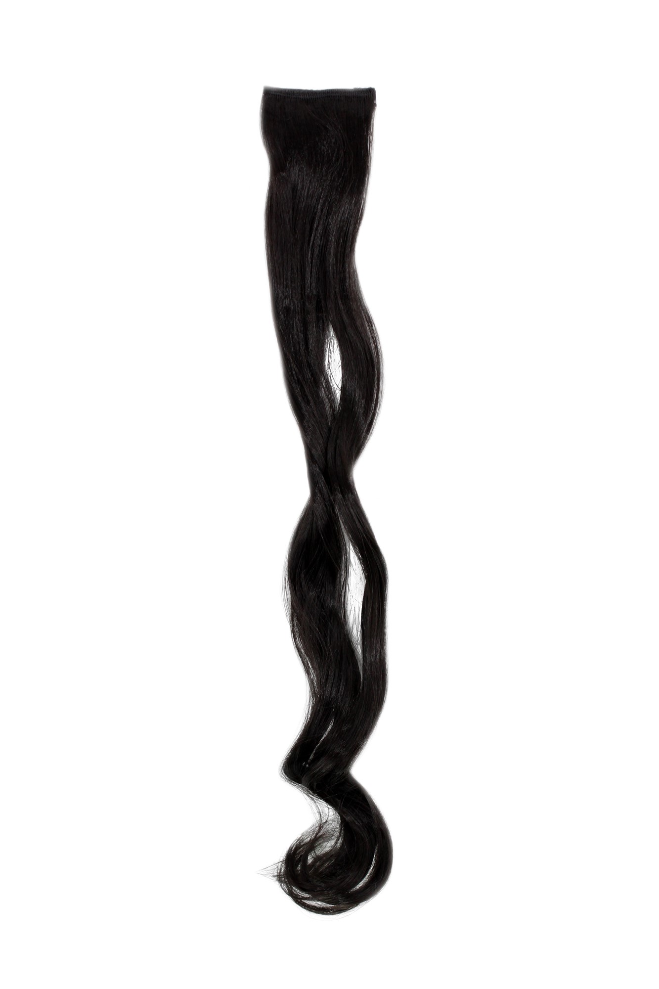 Extensions, black-brown, wavy, long