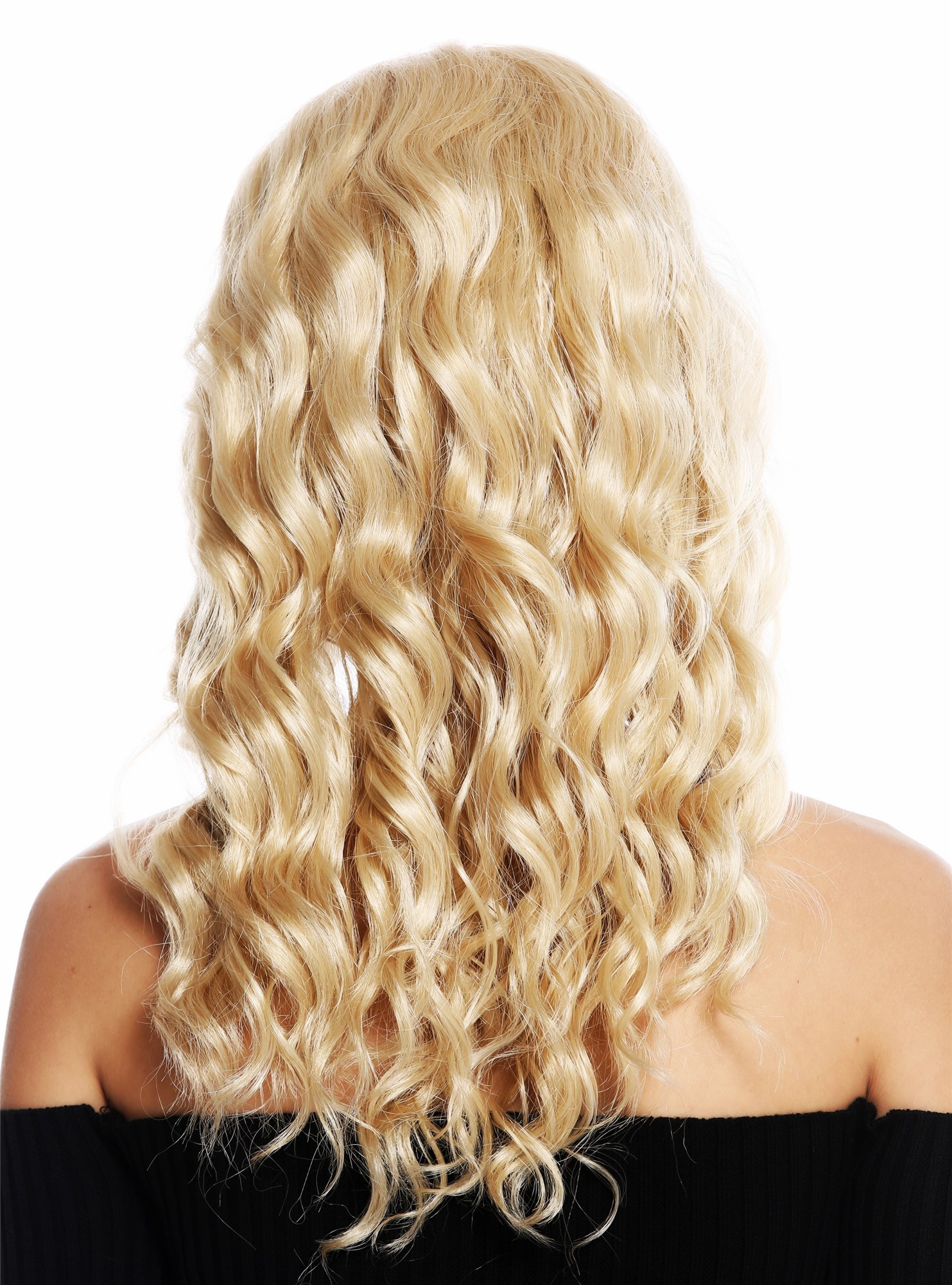 Women's wig long wavy middle parting classy wvaes slight curls blonde mix VK-9, view 3, WIG ME UP: Your Perücken Online Shop Quality Wigs, Ladies, blond mix, straight, long