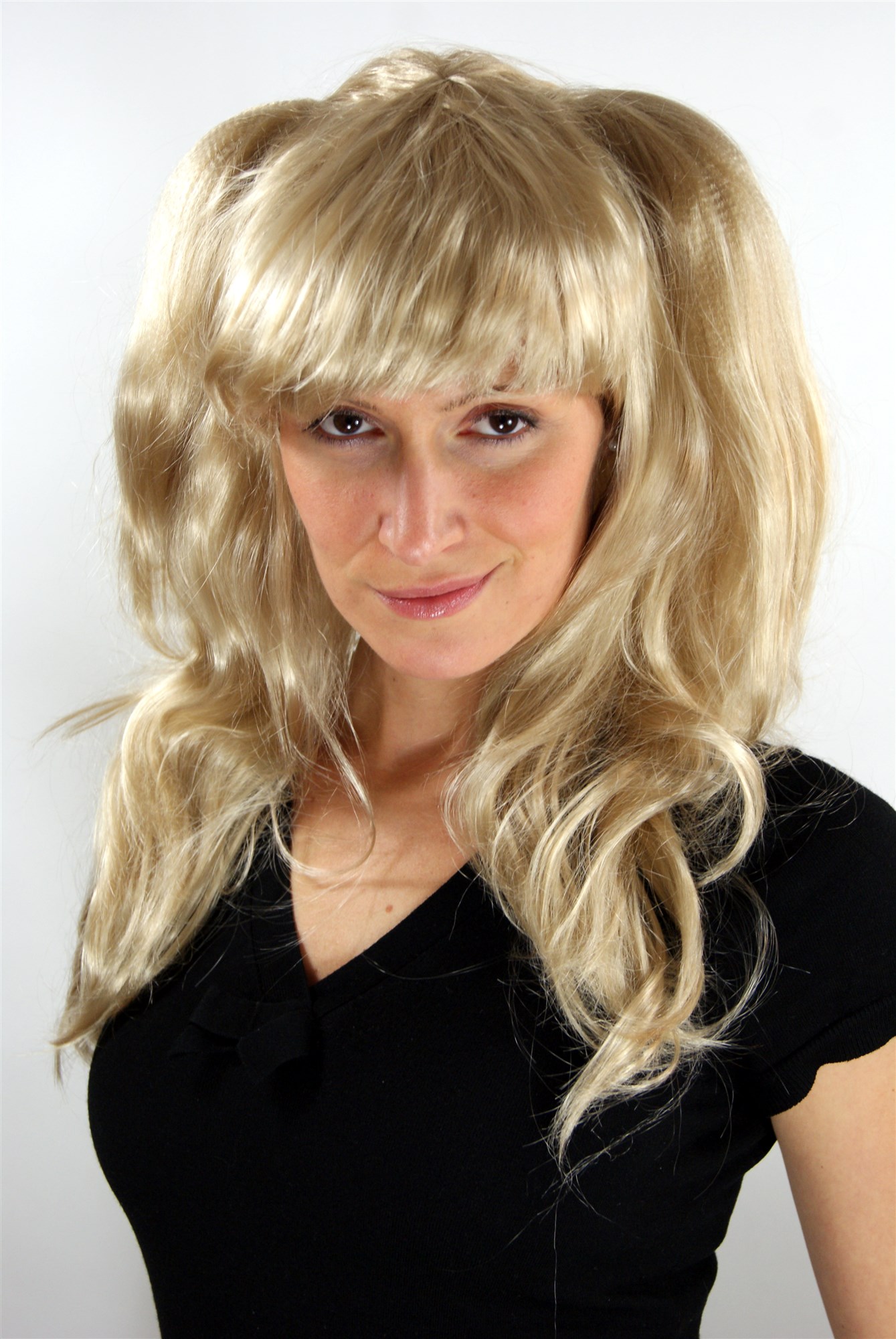 Party/Fancy Dress Lady WIG long voluminous wavy FRINGE BLOND beautiful long pigtails Gothic Lolita, view 2, WIG ME UP: Your Perücken Online Shop Party Wig, Ladies, Blonde, straight, long