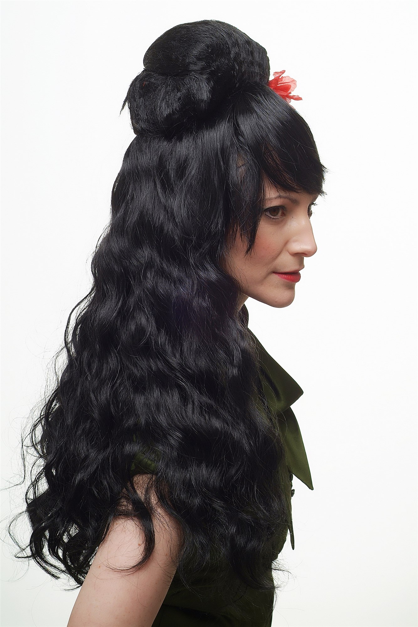 Party Wig, Ladies, Black, wavy, long