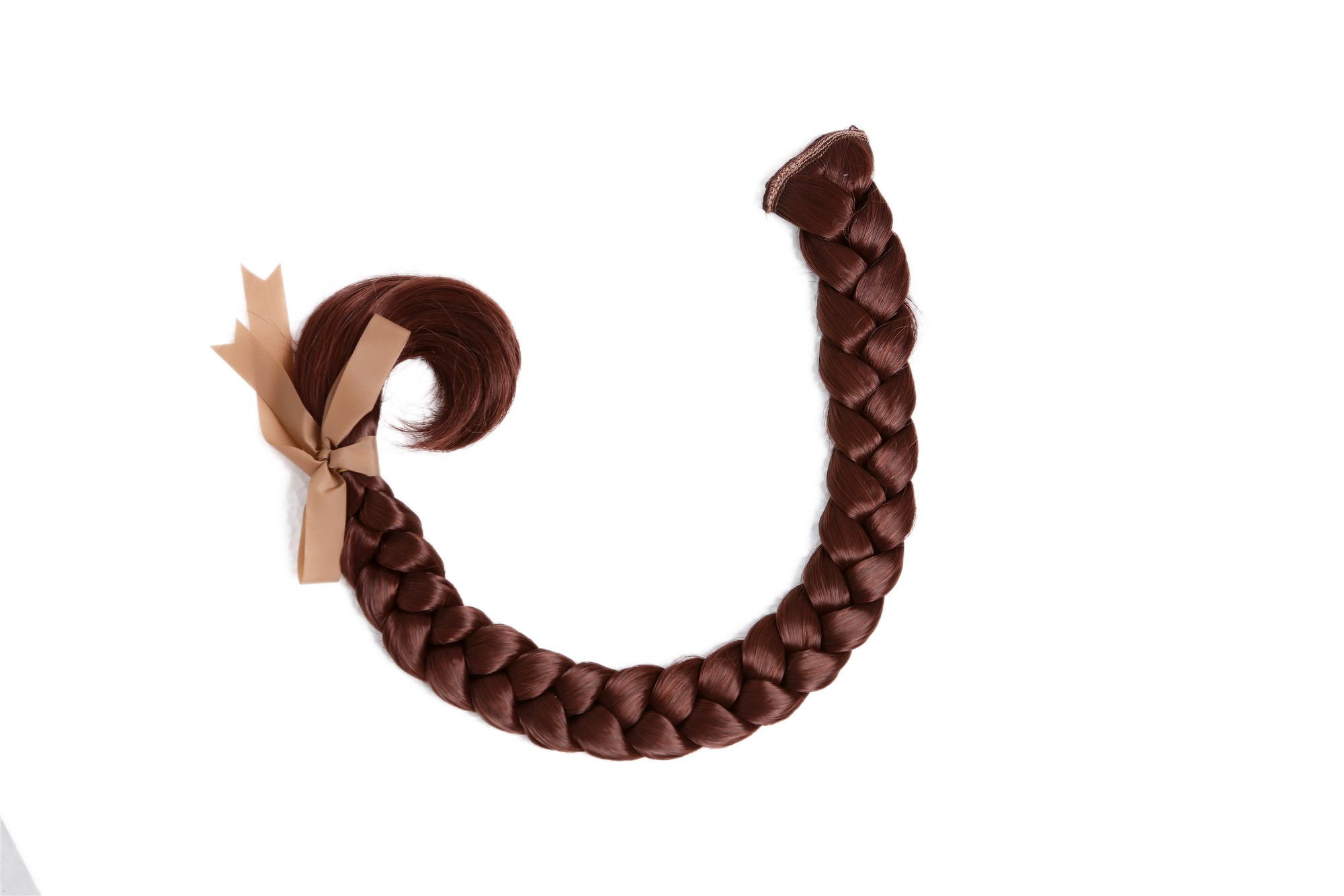 Braided Plait Hairpiece plaited Clip-in Hair Extension long auburn SA101, view 4, WIG ME UP: Your Perücken Online Shop Ponytails, reddish brown, Braided, long