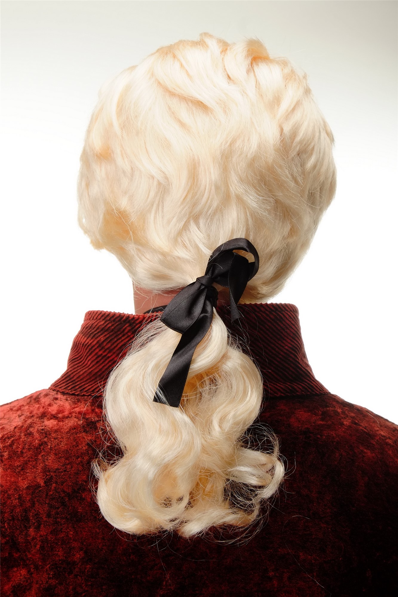 Wig Halloween blonde baroque poet aristocrat aged fashion designer ponytail 4287, view 4, WIG ME UP: Your Perücken Online Shop Party Wig, Men, Blonde, wavy, shoulder-length