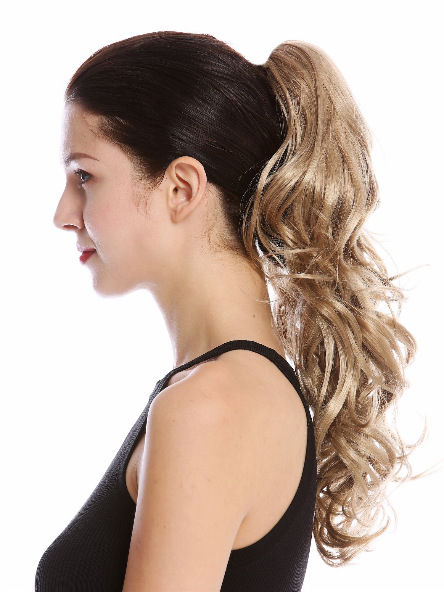 Ponytail Hairpiece very long voluminous curled curls honey blonde 25" N1095, view 3, WIG ME UP: Your Perücken Online Shop Ponytails, honey blonde, curled, shoulder-length