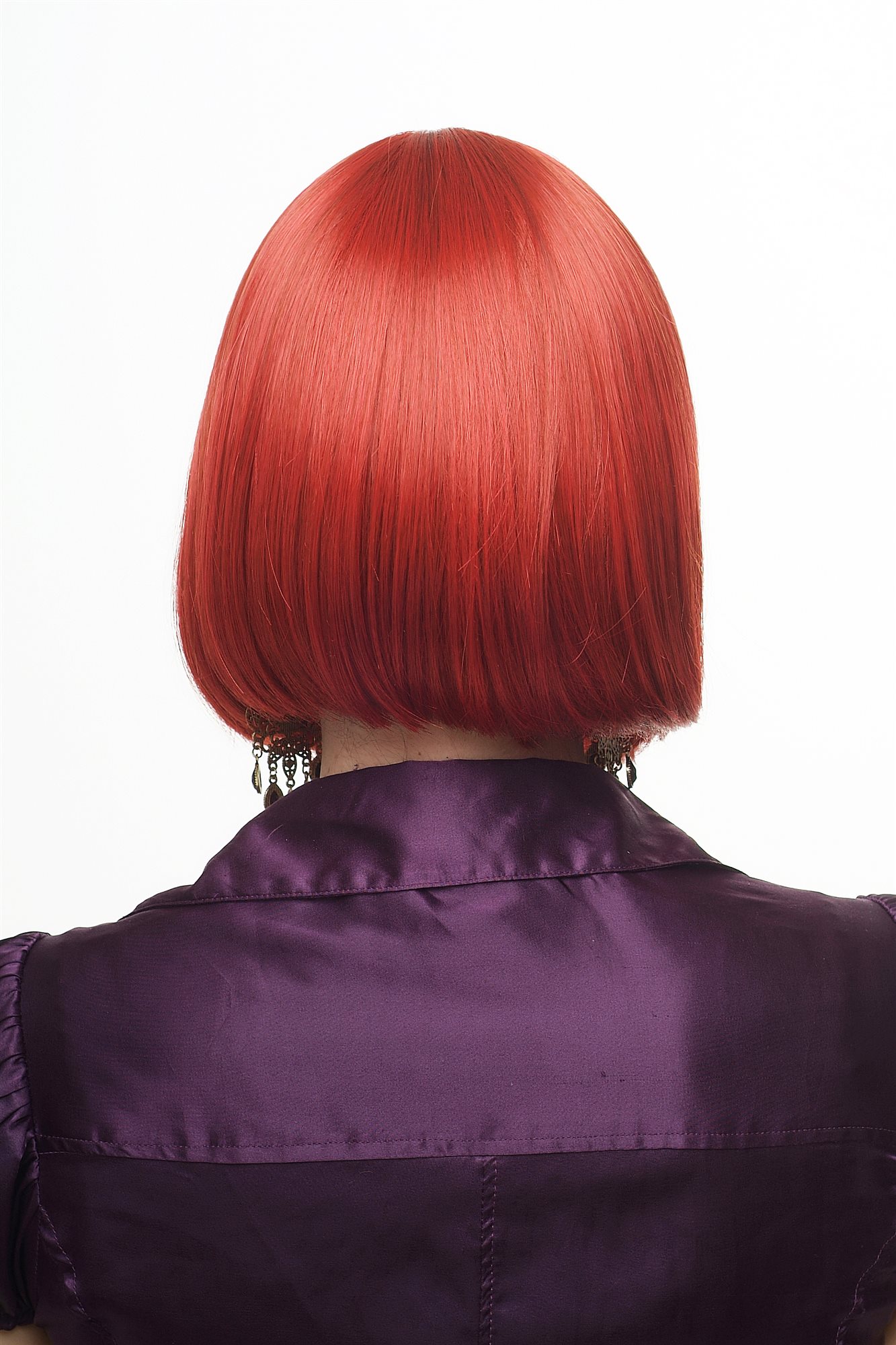 Lady women wig classic Bob Longbob bangs fringe straight short ruby red 2212, view 4, WIG ME UP: Your Perücken Online Shop Quality Wigs, Ladies, Red, straight, short