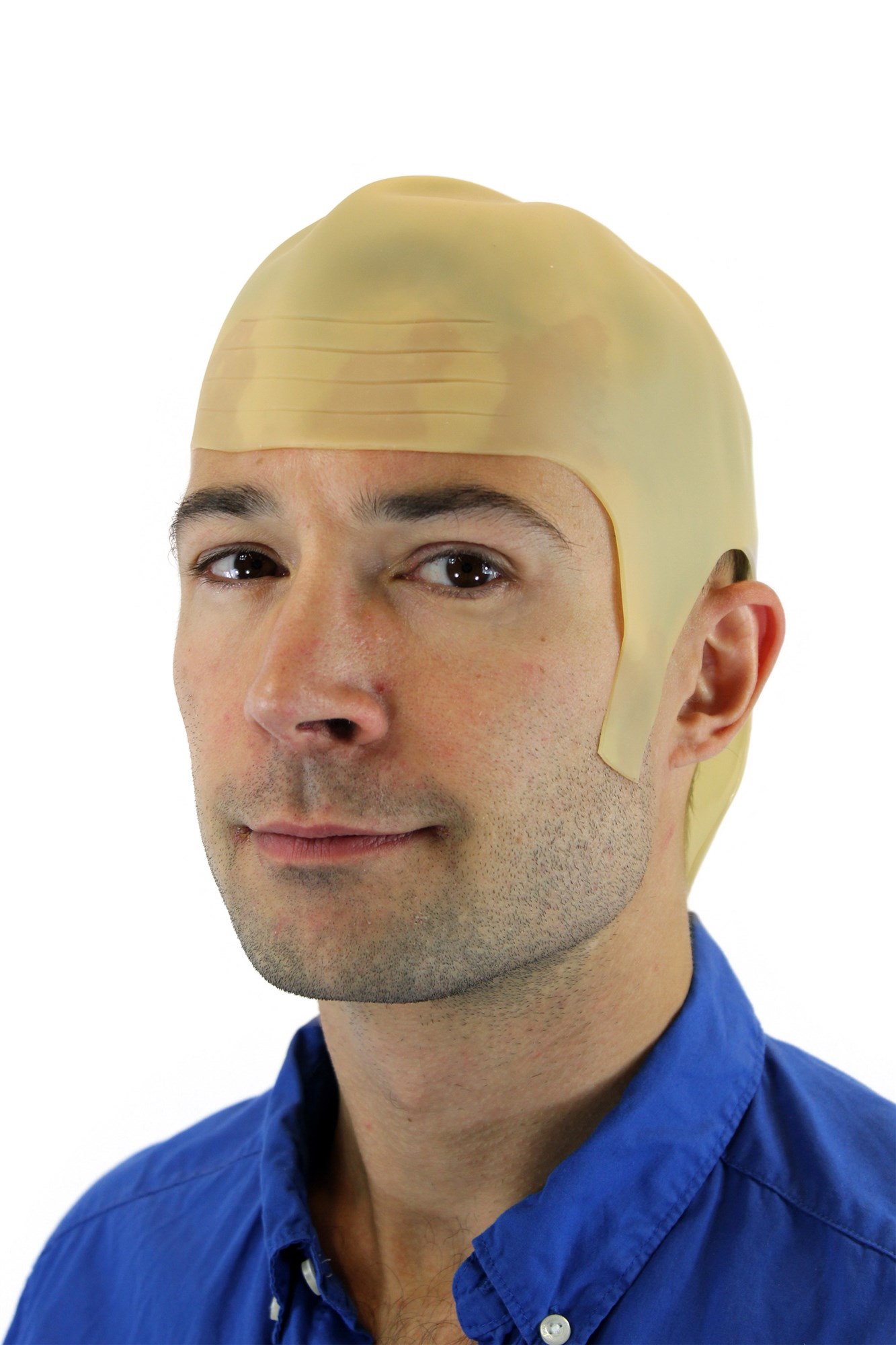 Halloween costume wig trashy bald head skinhead old man rubber head 5661, view 5, WIG ME UP: Your Perücken Online Shop Party Wig, Unisex, naturally, straight, short