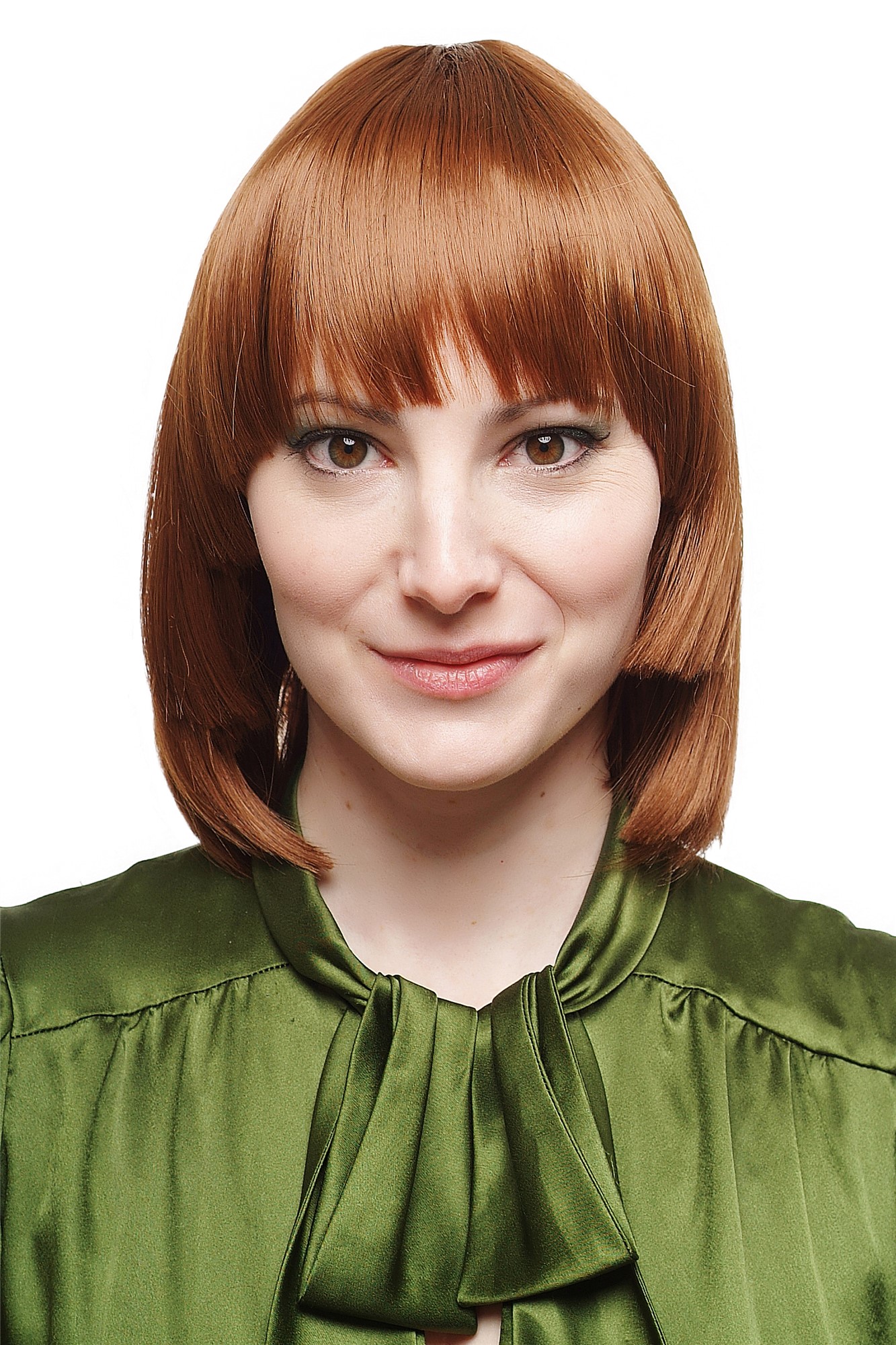 Lady women wig short Page Bob straight reddish blond coper red blonde 2303, front view, WIG ME UP: Your Perücken Online Shop Quality Wigs, Ladies, Medium Rust Brown, straight, short