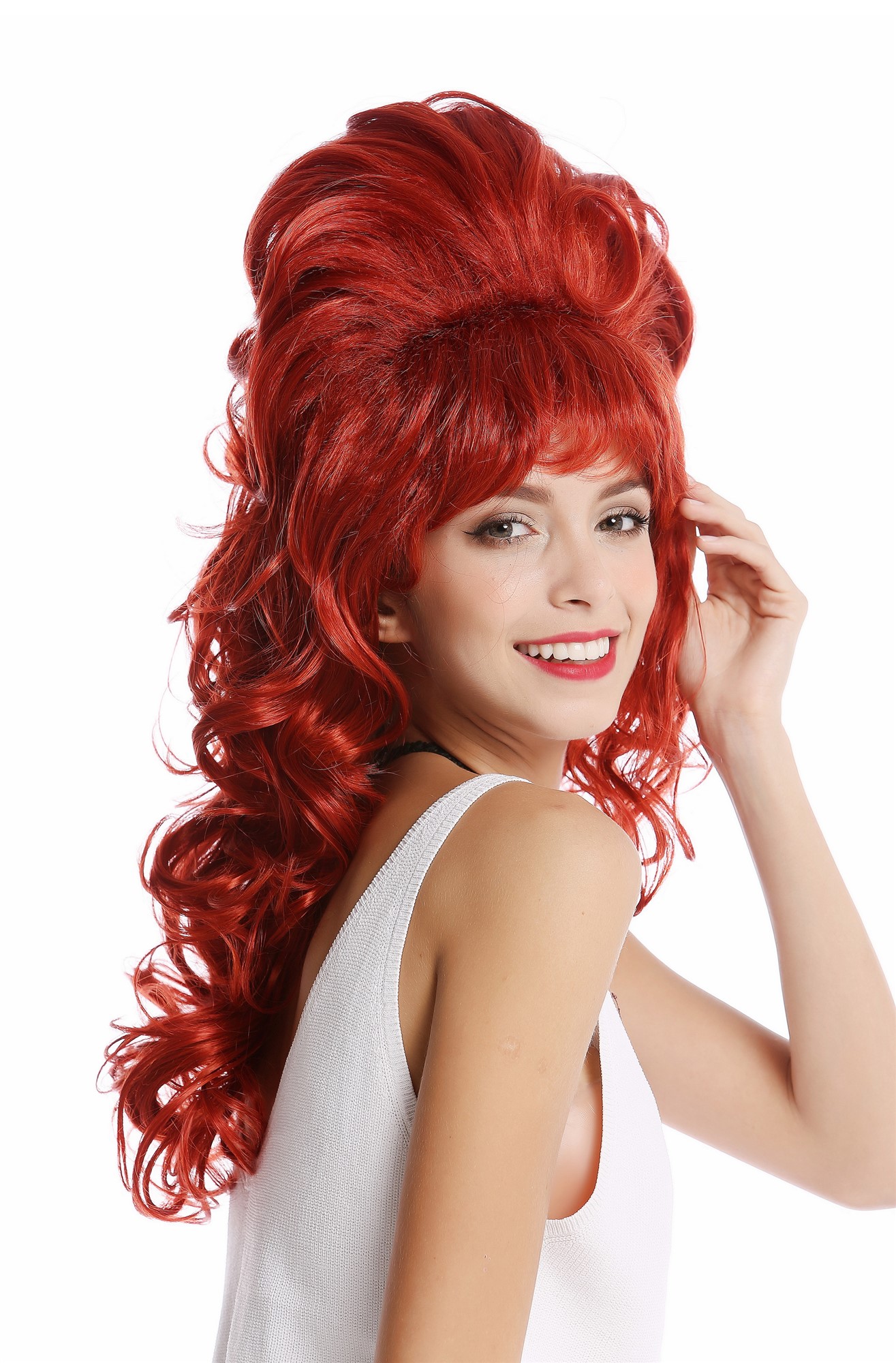 Quality Wigs, Ladies, Red, curled, long