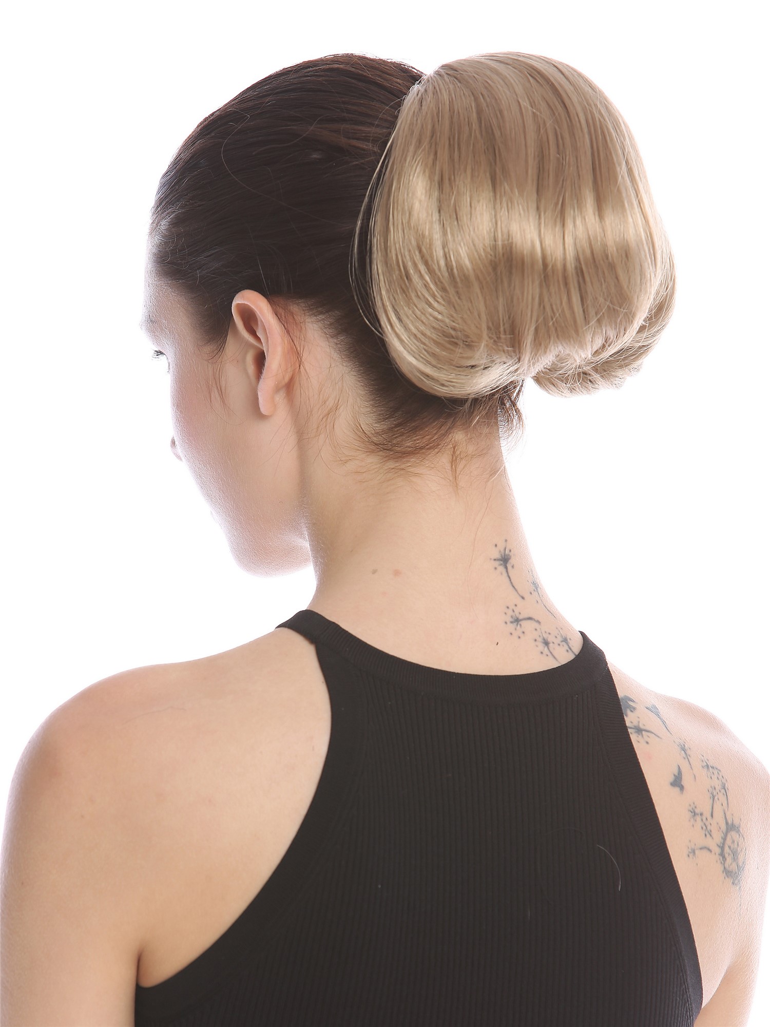 Ponytail Hairpiece short straight voluminous like hair bun honey blond 909AB, view 3, WIG ME UP: Your Perücken Online Shop Ponytails, honey blonde, curled, short