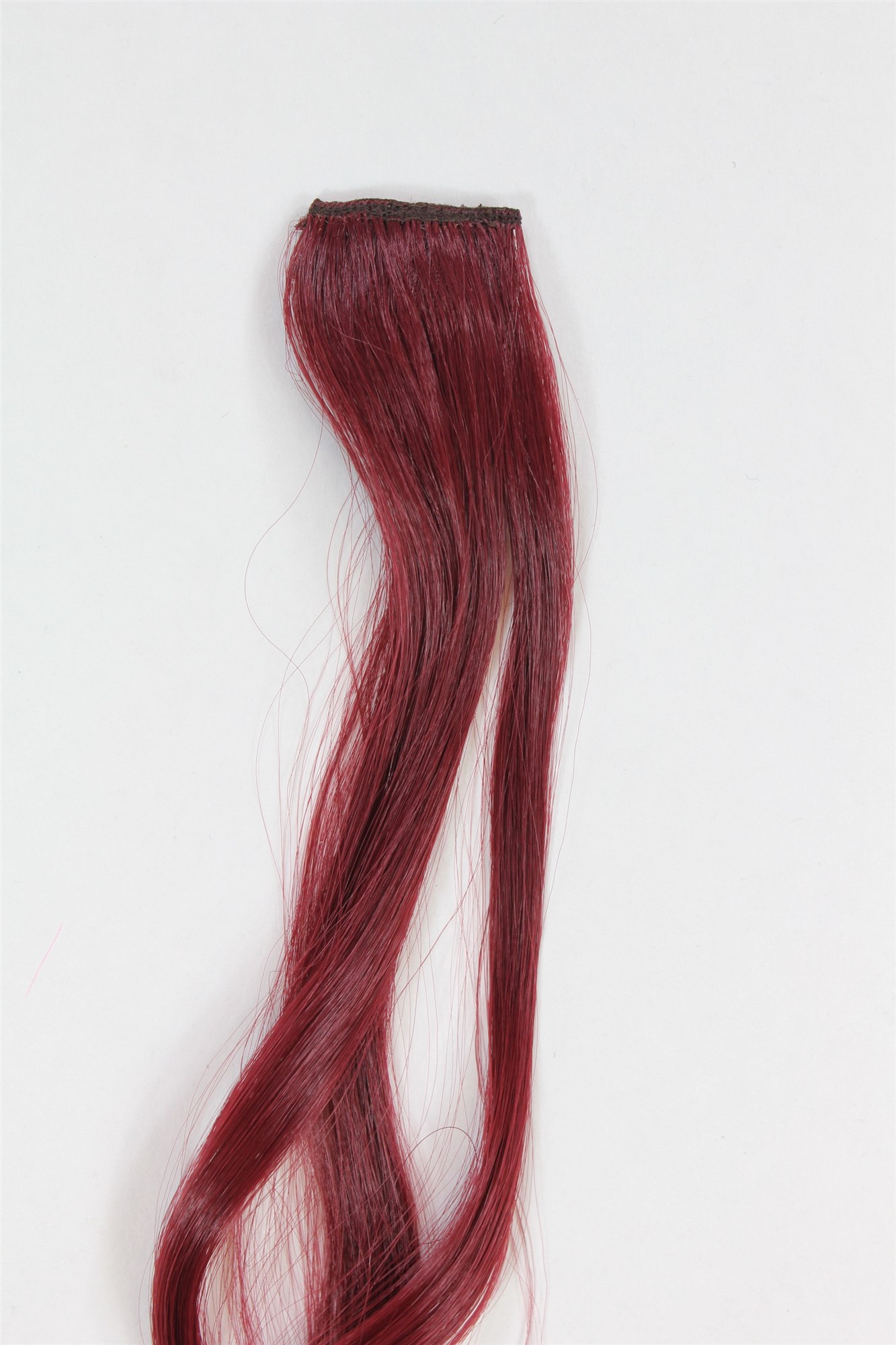 1 Clip Extension Strähne wellig 65 cm Dunkelrot YZF-P1C25-T2315, Ansicht 2, WIG ME UP: Ihr Perücken Online Shop wellige Extensions Dunkelrot 63 cm lang
