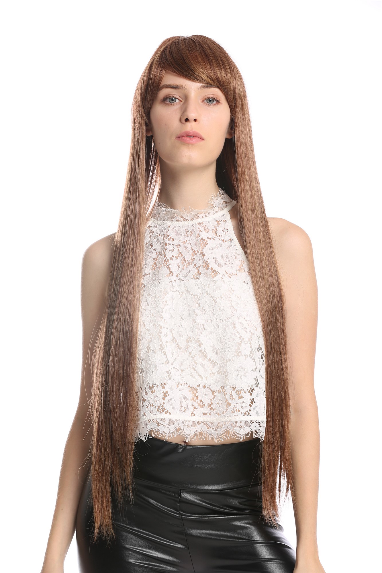 Quality Wigs, Ladies, blonde-brown mix, straight, very long