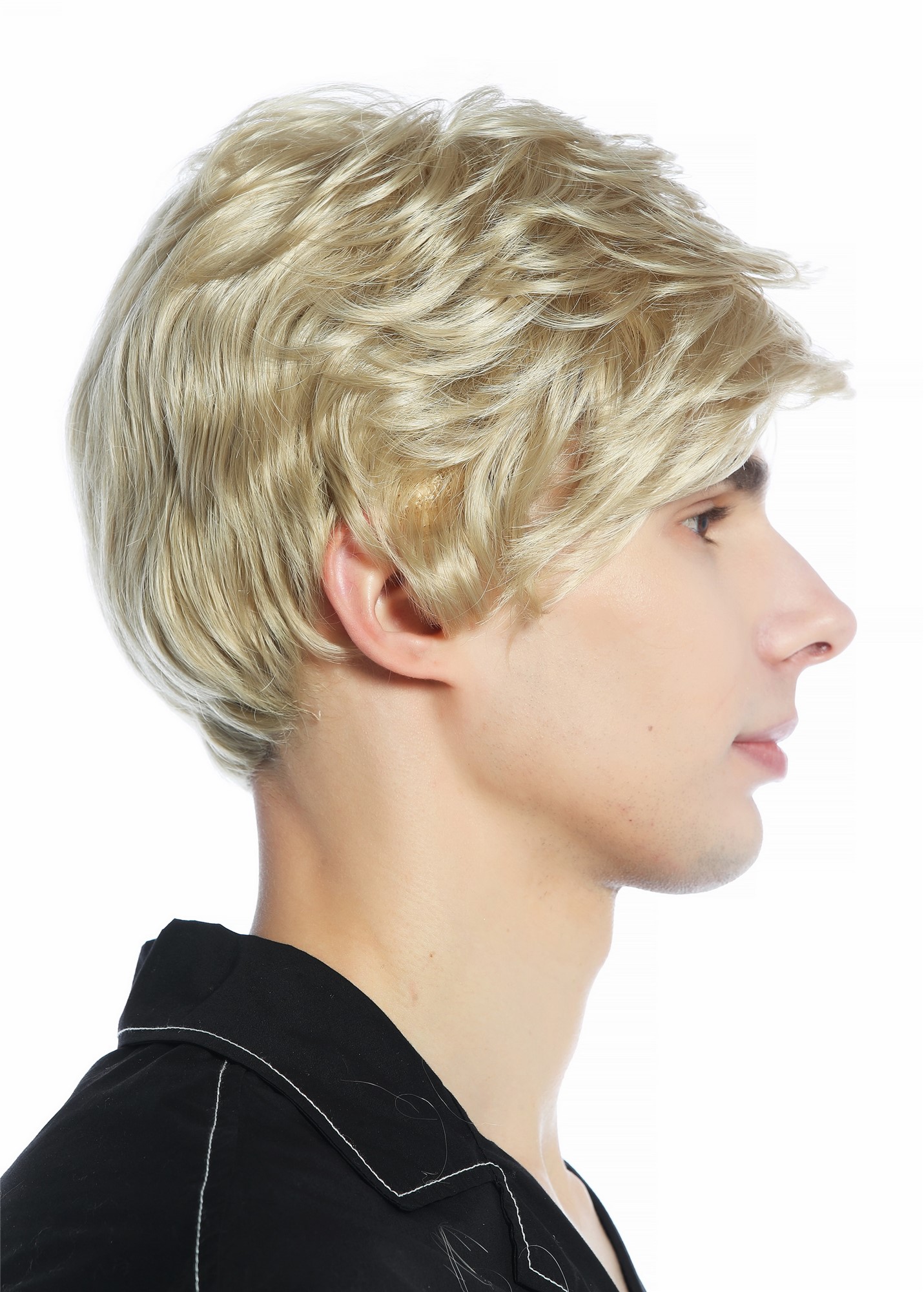 Wig Men Women unisex short parting wavy unruly unkempt look ash blonde DW94A, view 5, WIG ME UP: Your Perücken Online Shop Quality Wigs, Unisex, ash blonde, wavy, short