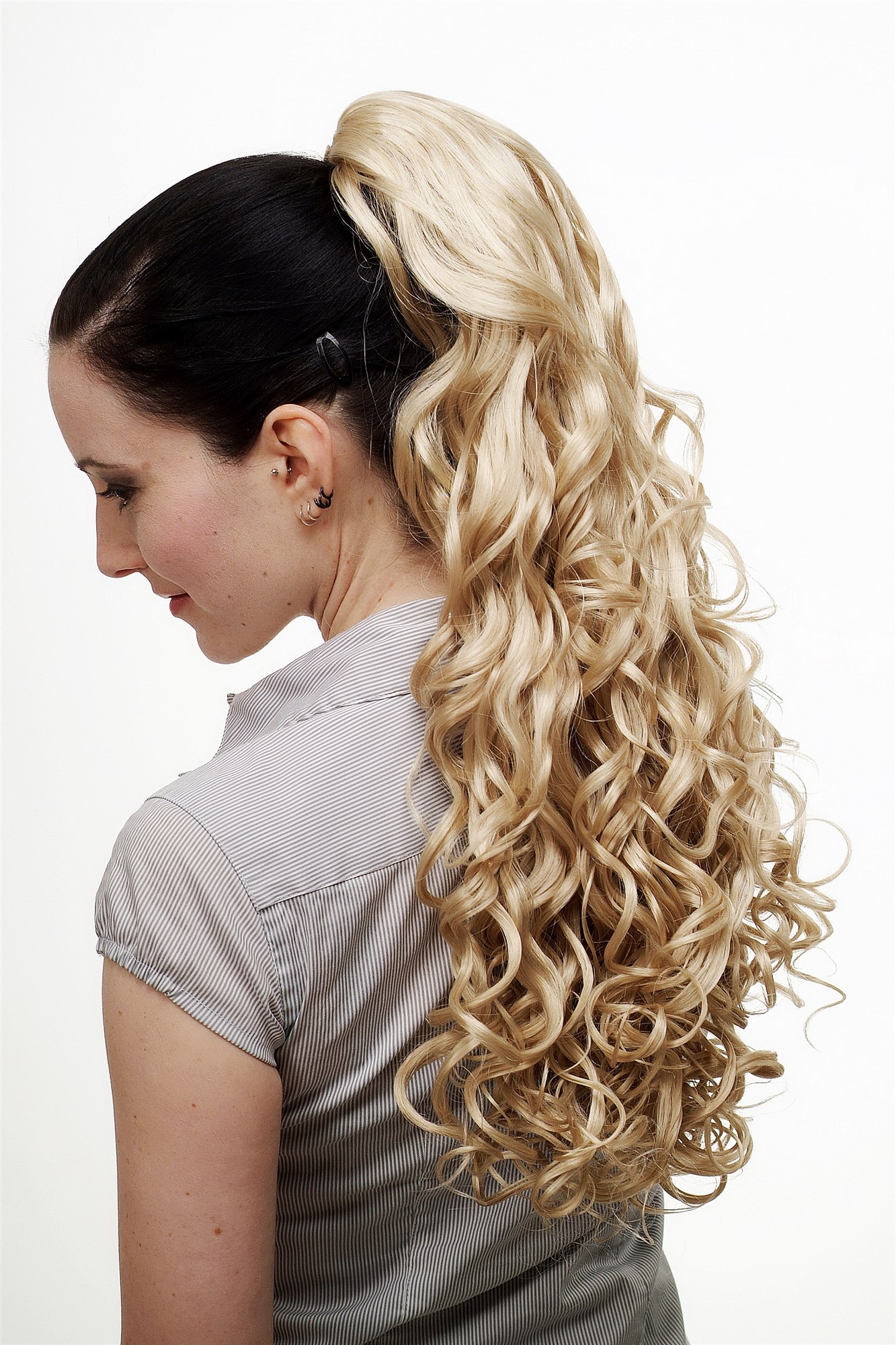 N310-26 Hairpiece PONYTAIL extension VERY long MASSIVE volume voluminous curly AMAZING curls kinks gold blond 23", view 2, WIG ME UP: Your Perücken Online Shop Ponytails, Blonde, curled, long