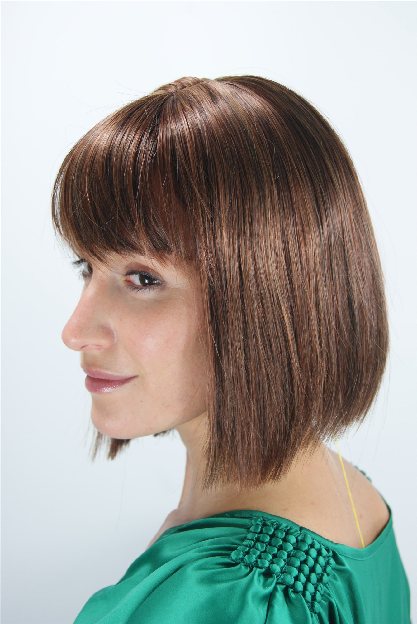 Lady women wig classic Bob Longbob bangs fringe straight short mixed brown 2212, view 2, WIG ME UP: Your Perücken Online Shop Quality Wigs, Ladies, brown mix, straight, short