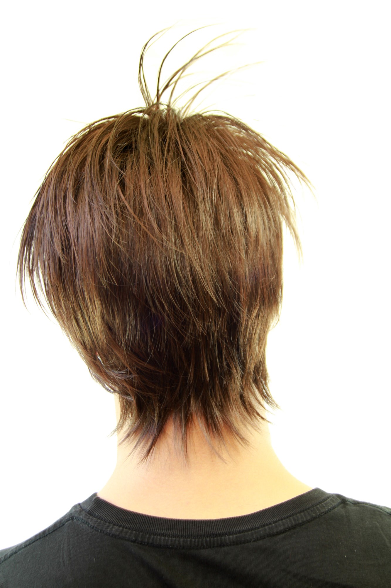 Men's WIG (for Men or Unisex) HIGH  synthetic MIXED BROWN BRUNETTE short youthful young look, view 4, WIG ME UP: Your Perücken Online Shop Quality Wigs, Men, Brown, straight, short