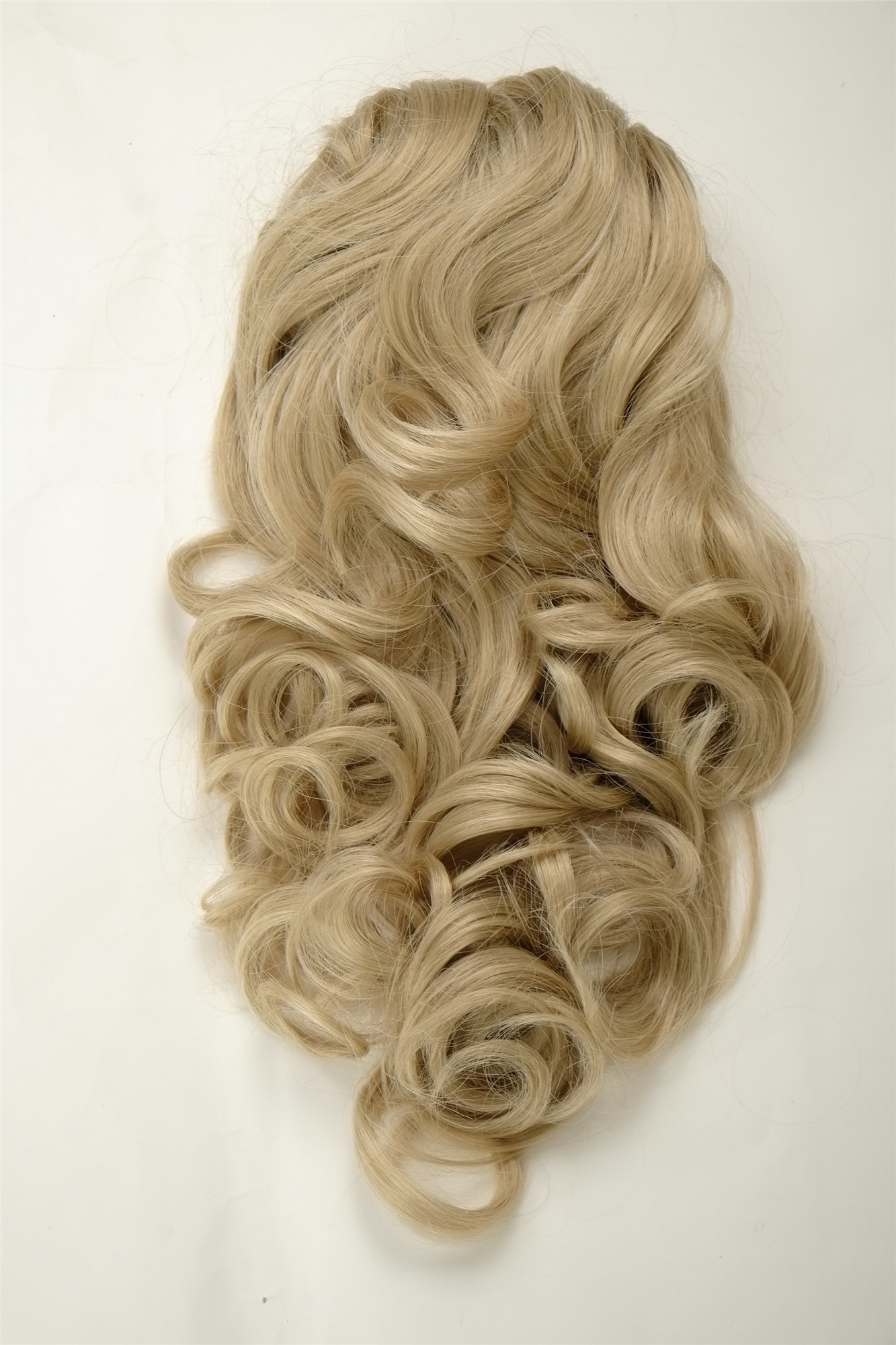 Ponytail clamp combs draw string curled voluminous very long ash blonde WK08, view 3, WIG ME UP: Your Perücken Online Shop Ponytails, light ash blonde, curled, long