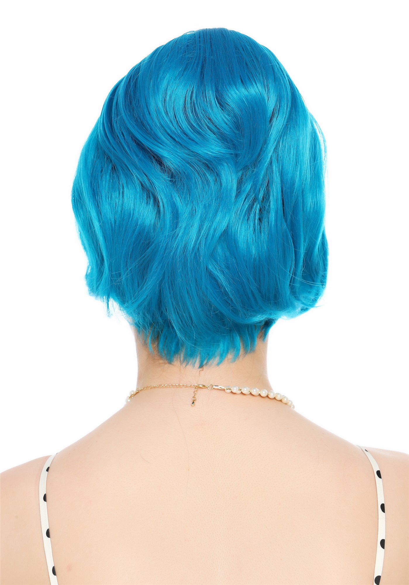 Perücke Damen Retro Vintage 50er 60er Beehive hochtoupiert Blau DW3436-T4440