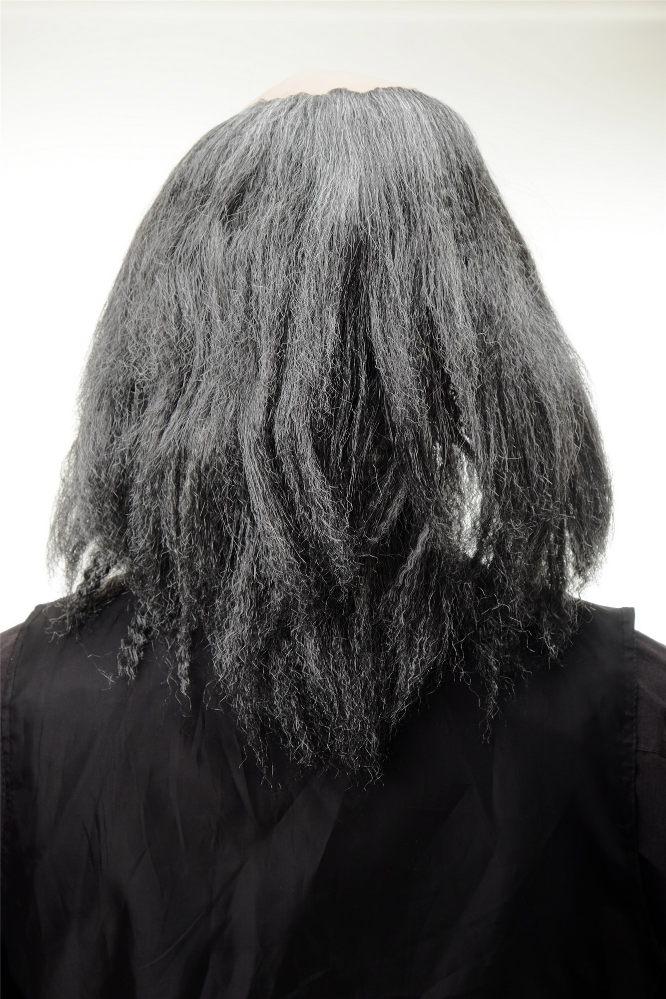 Wig Halloween crazy old half bald dark gray grey Igor Einstein Frankenstein 4232, view 3, WIG ME UP: Your Perücken Online Shop Party Wig, Men, Grey, straight, shoulder-length