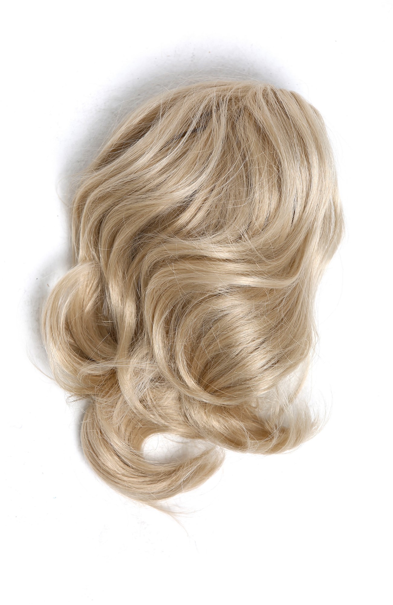 Ponytail extension hairpiece shoulder length wavy bright light blond SA04-22, view 7, WIG ME UP: Your Perücken Online Shop Ponytails, ash blonde, wavy, short