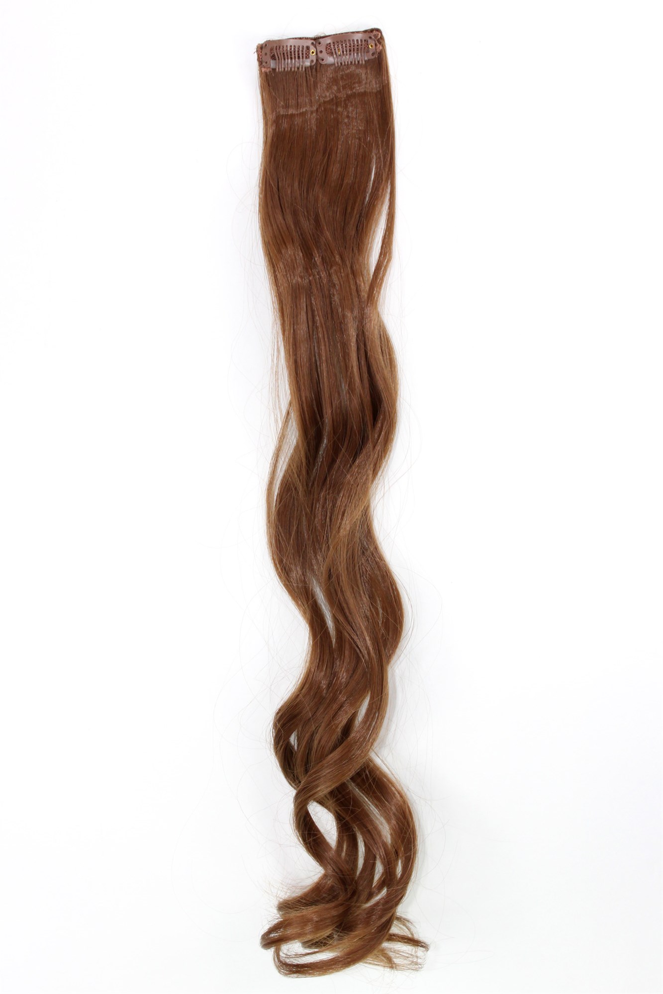 wellige Extensions Mittelbraun 63 cm lang